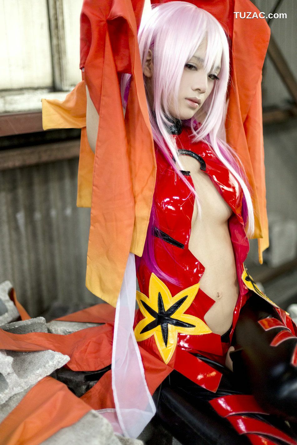 日本CosPlay_うさ吉 《Guilty Crown》Yuzuriha Inori 写真集[100P]