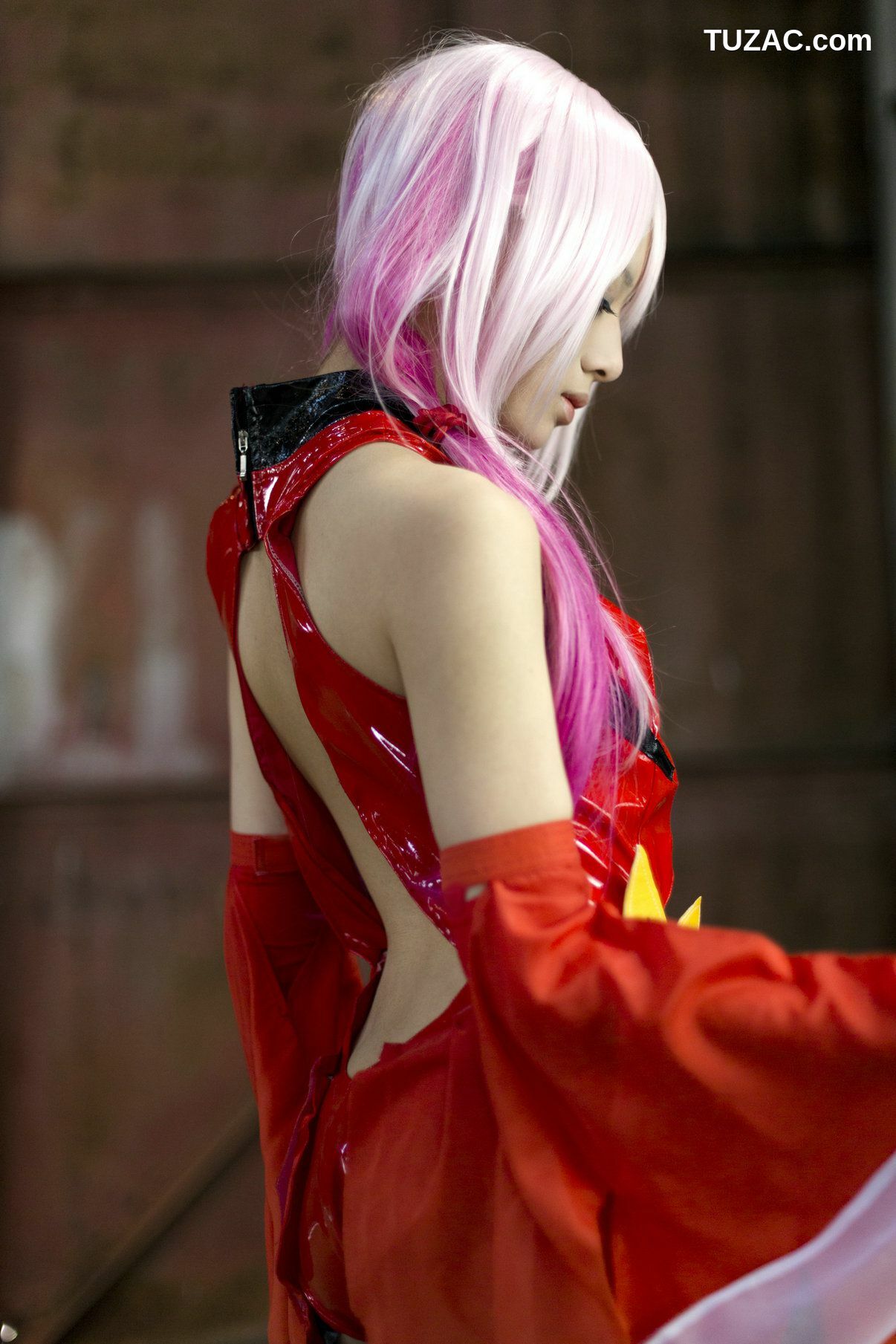 日本CosPlay_うさ吉 《Guilty Crown》Yuzuriha Inori 写真集[100P]