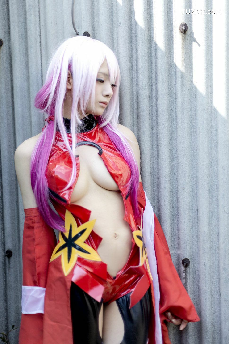 日本CosPlay_うさ吉 《Guilty Crown》Yuzuriha Inori 写真集[100P]