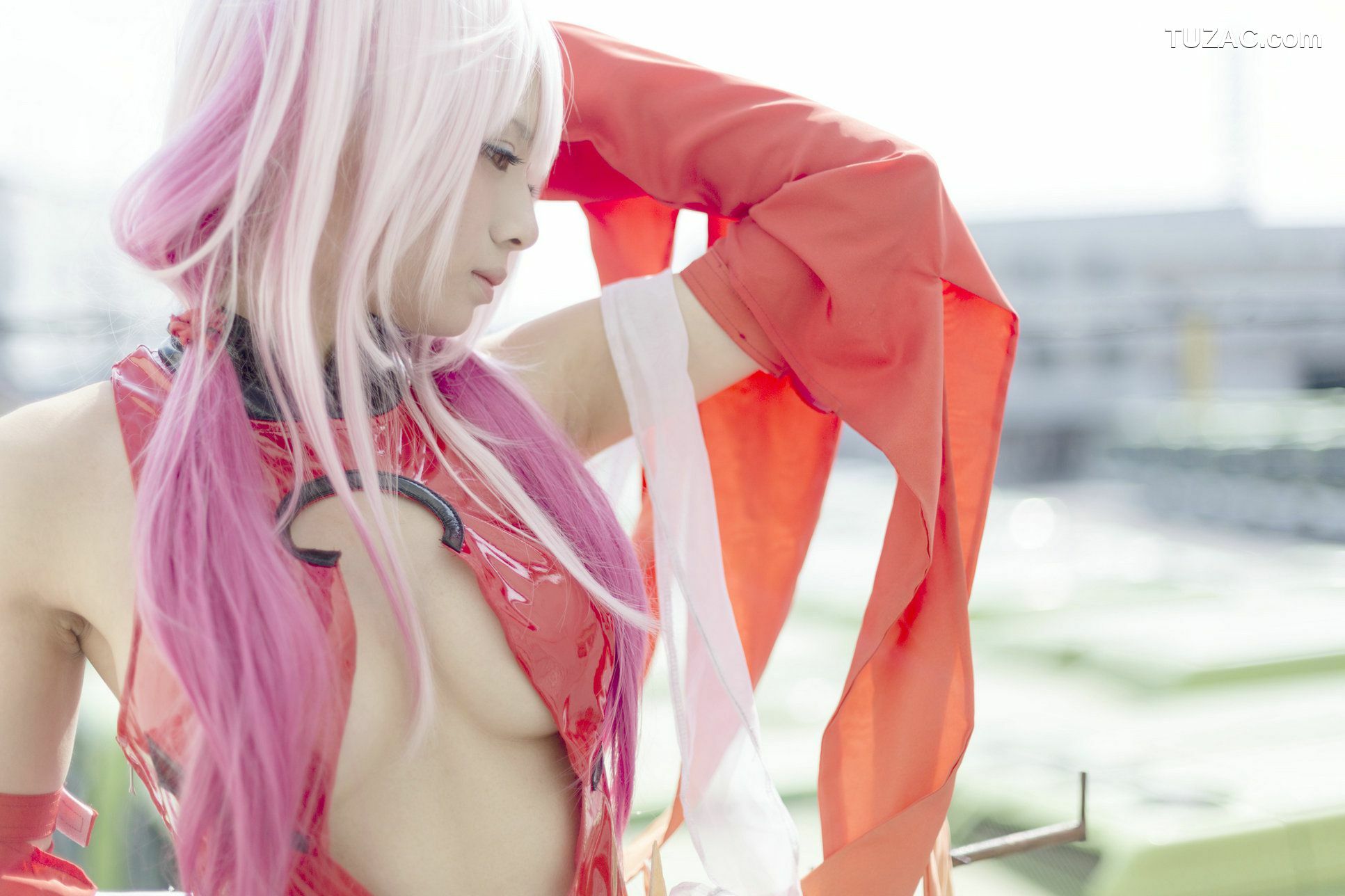 日本CosPlay_うさ吉 《Guilty Crown》Yuzuriha Inori 写真集[100P]