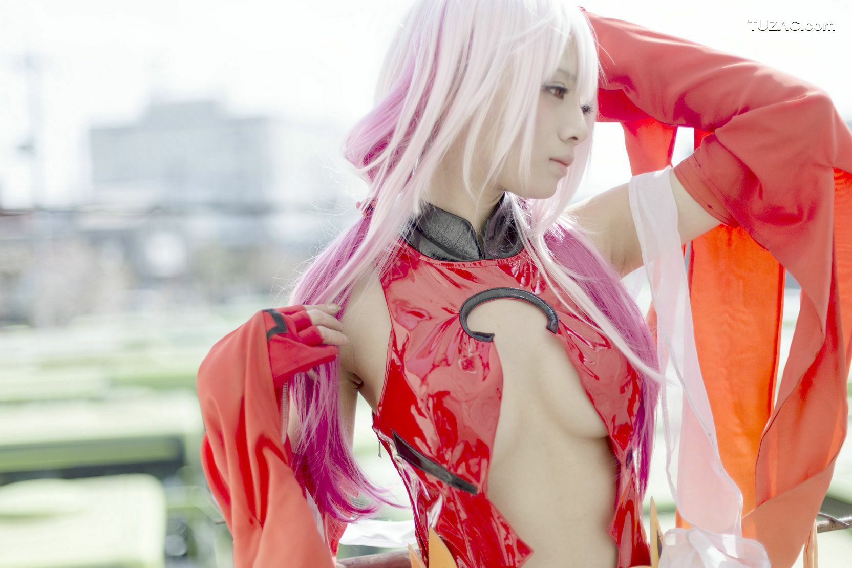 日本CosPlay_うさ吉 《Guilty Crown》Yuzuriha Inori 写真集[100P]