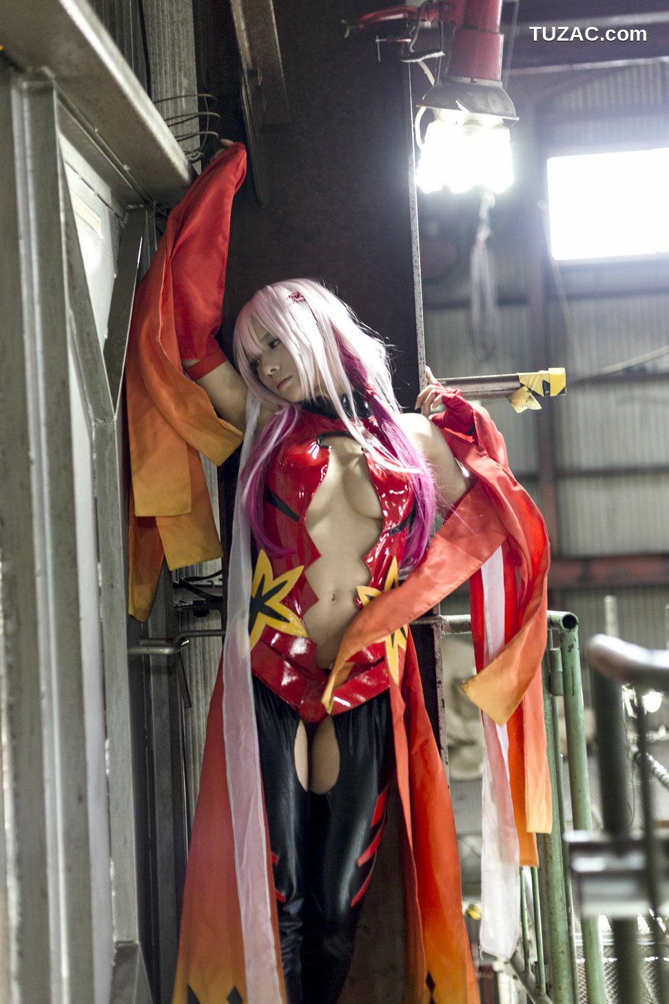 日本CosPlay_うさ吉 《Guilty Crown》Yuzuriha Inori 写真集[100P]