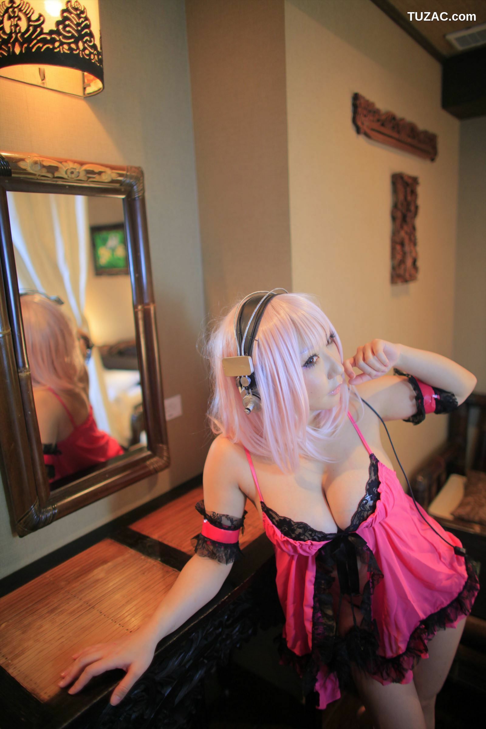 日本CosPlay_サク (Saku) 《Sonicomi》Super Sonico 写真集[130P]