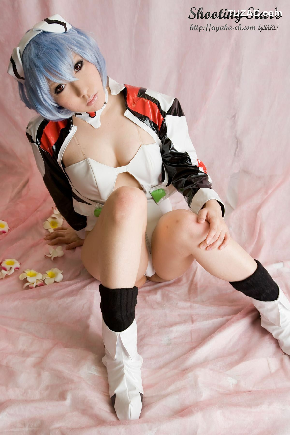 日本CosPlay_サク (绫香) 《Shinseiki Evangelion》Ayanami Rei 写真集[130P]