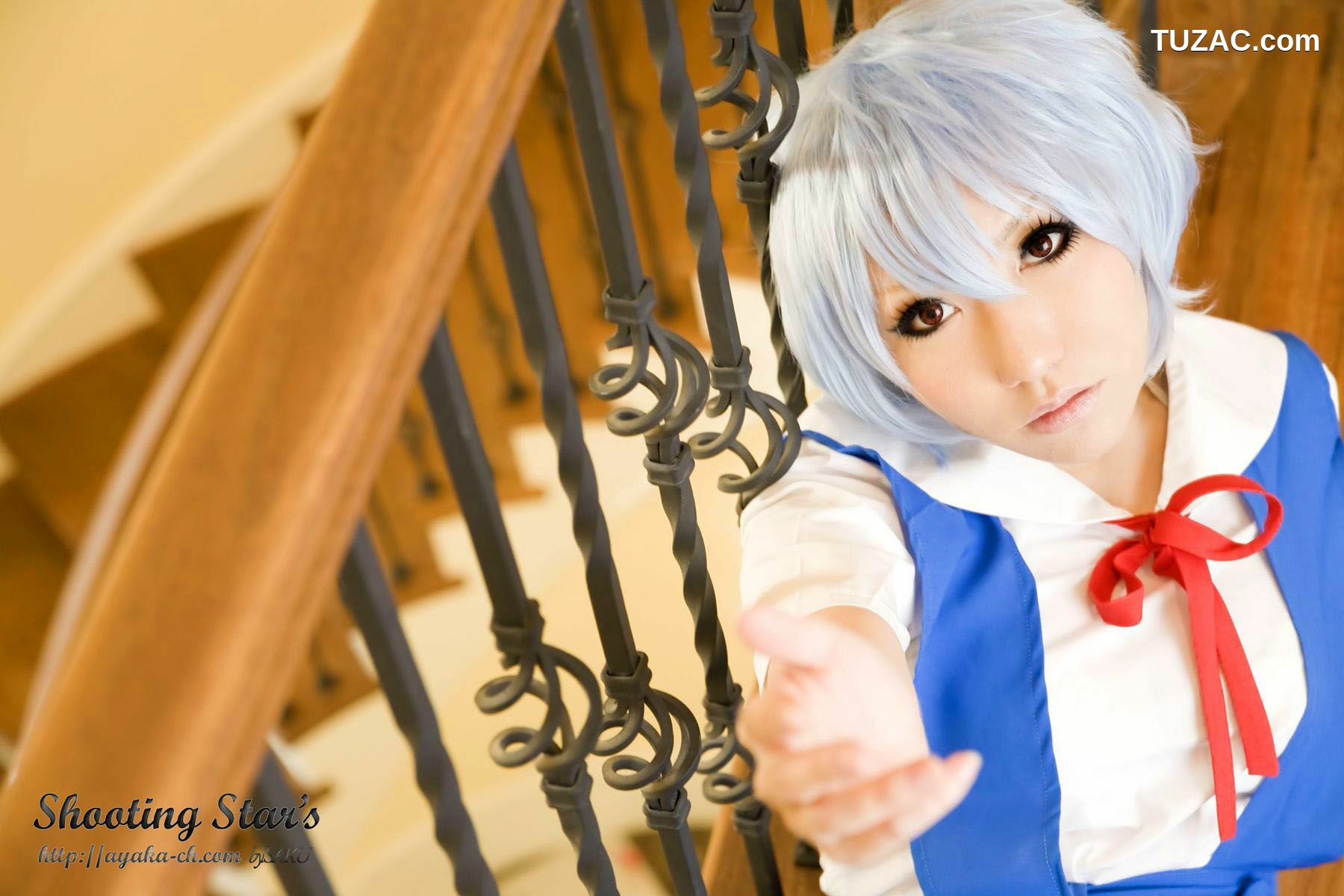 日本CosPlay_サク (绫香) 《Shinseiki Evangelion》Ayanami Rei 写真集[130P]