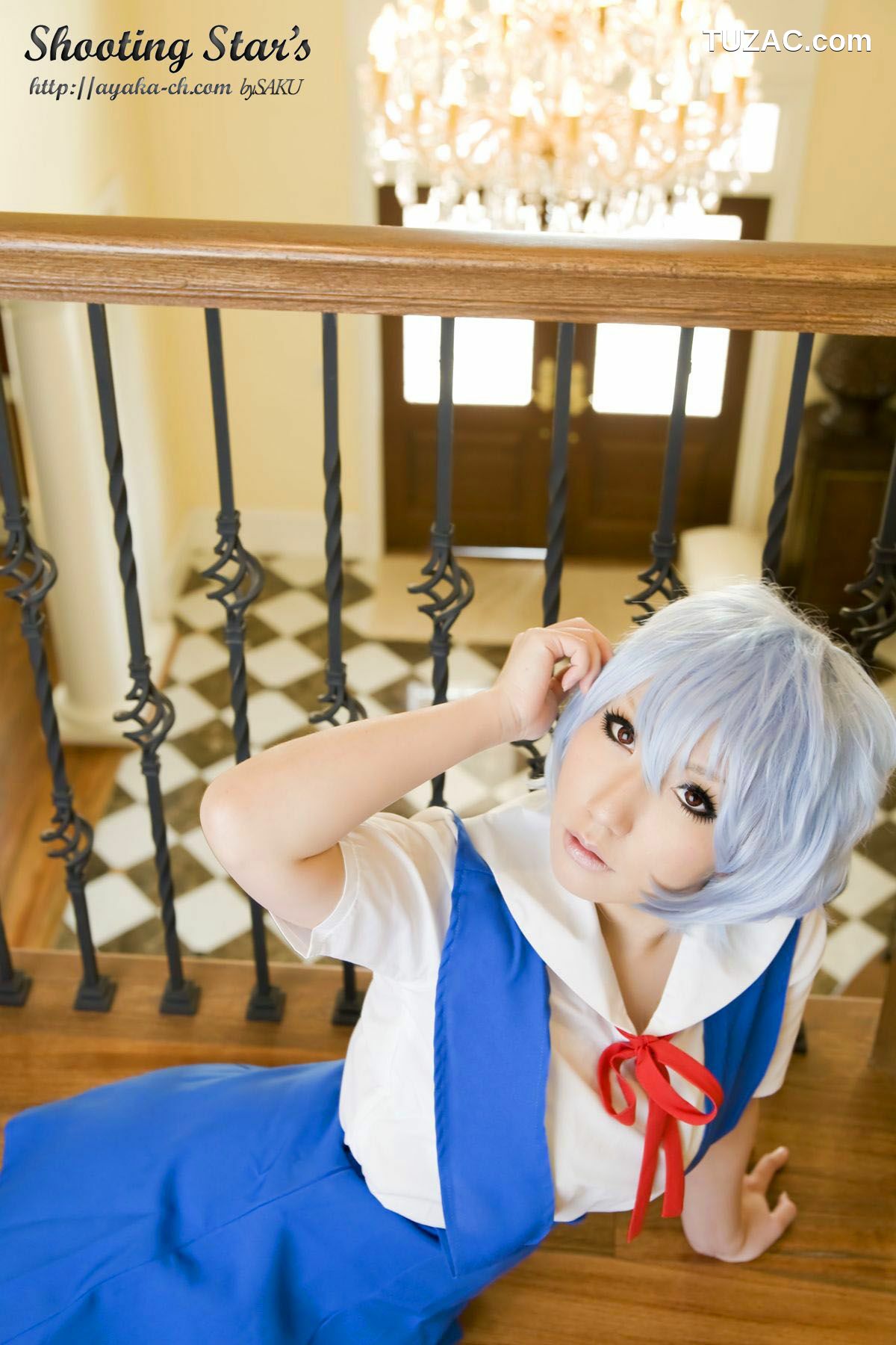 日本CosPlay_サク (绫香) 《Shinseiki Evangelion》Ayanami Rei 写真集[130P]