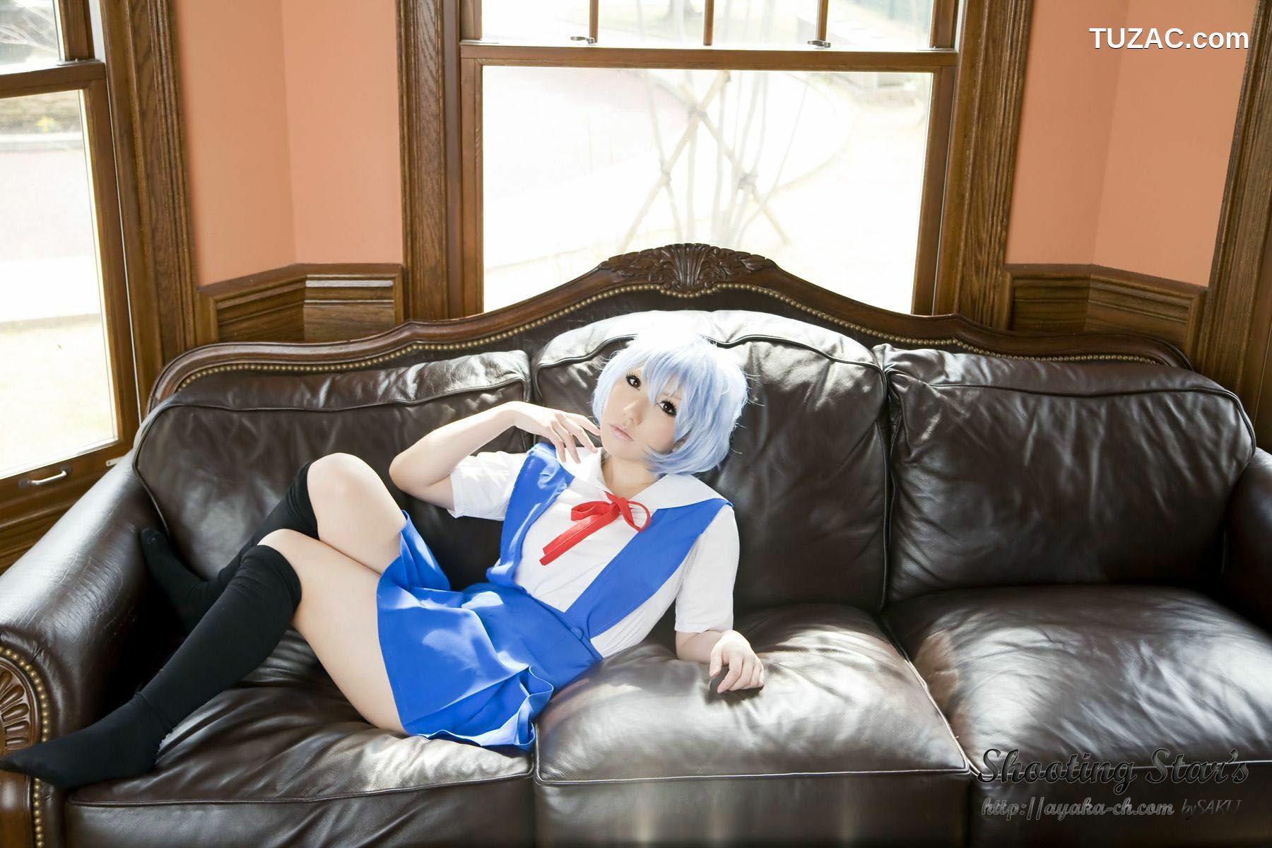 日本CosPlay_サク (绫香) 《Shinseiki Evangelion》Ayanami Rei 写真集[130P]