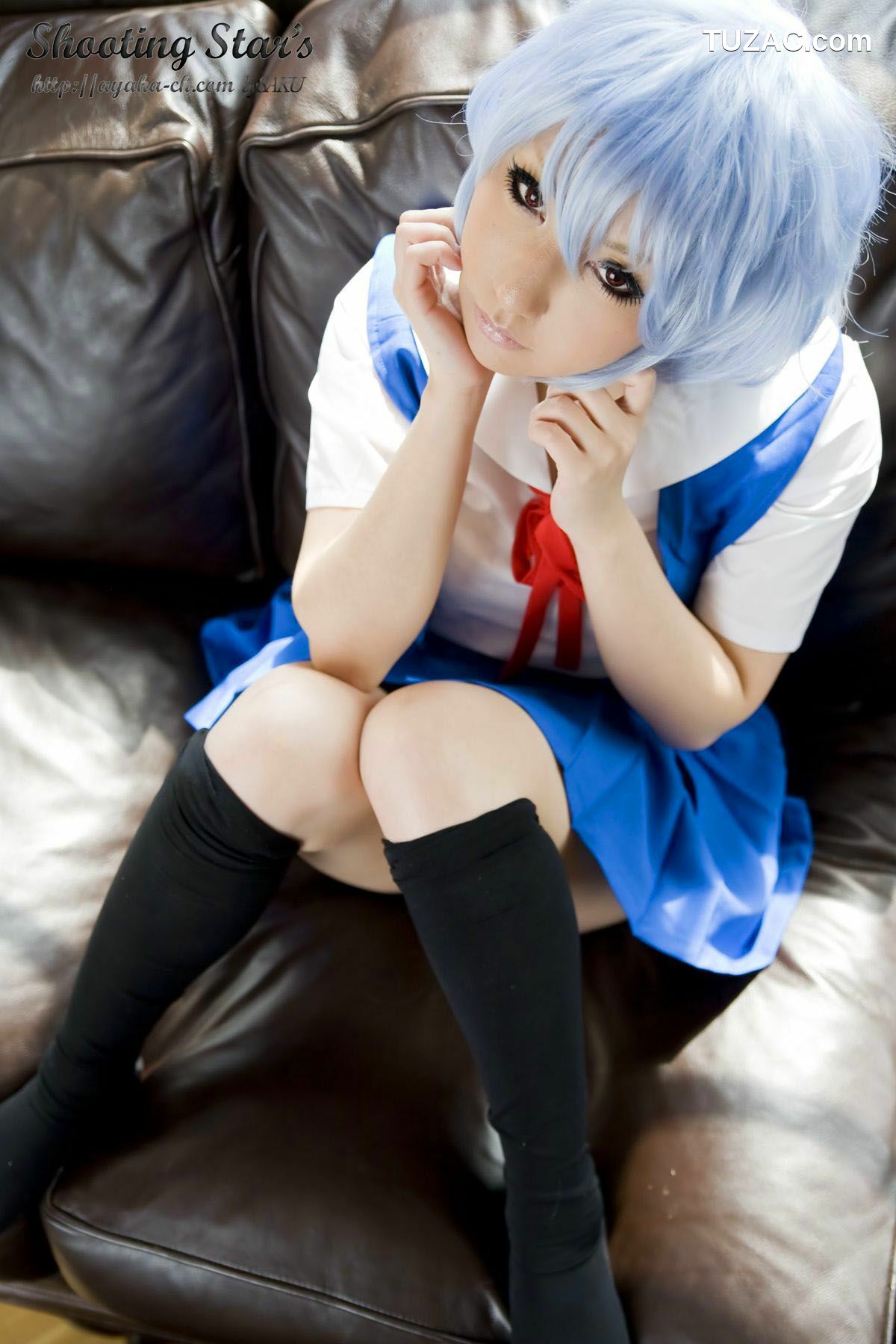 日本CosPlay_サク (绫香) 《Shinseiki Evangelion》Ayanami Rei 写真集[130P]