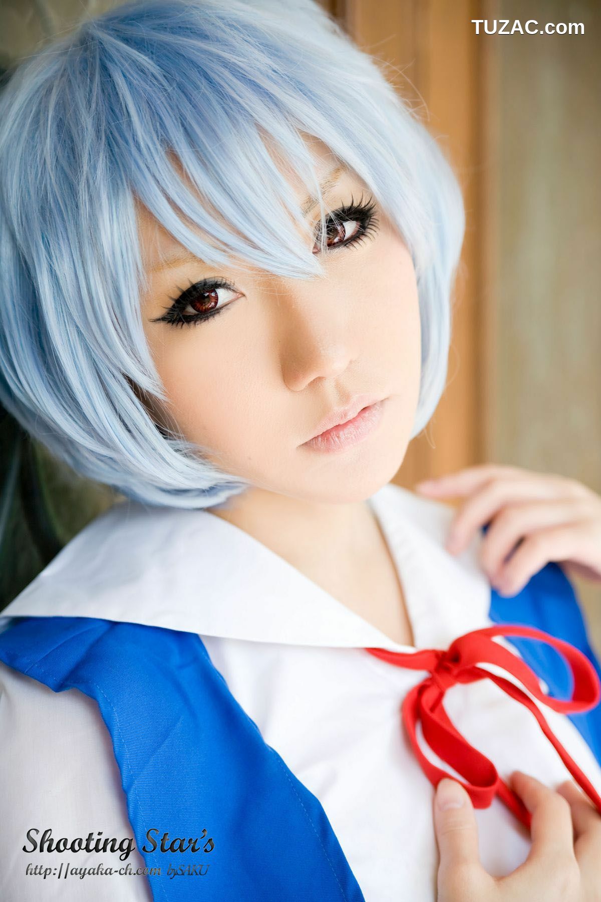 日本CosPlay_サク (绫香) 《Shinseiki Evangelion》Ayanami Rei 写真集[130P]