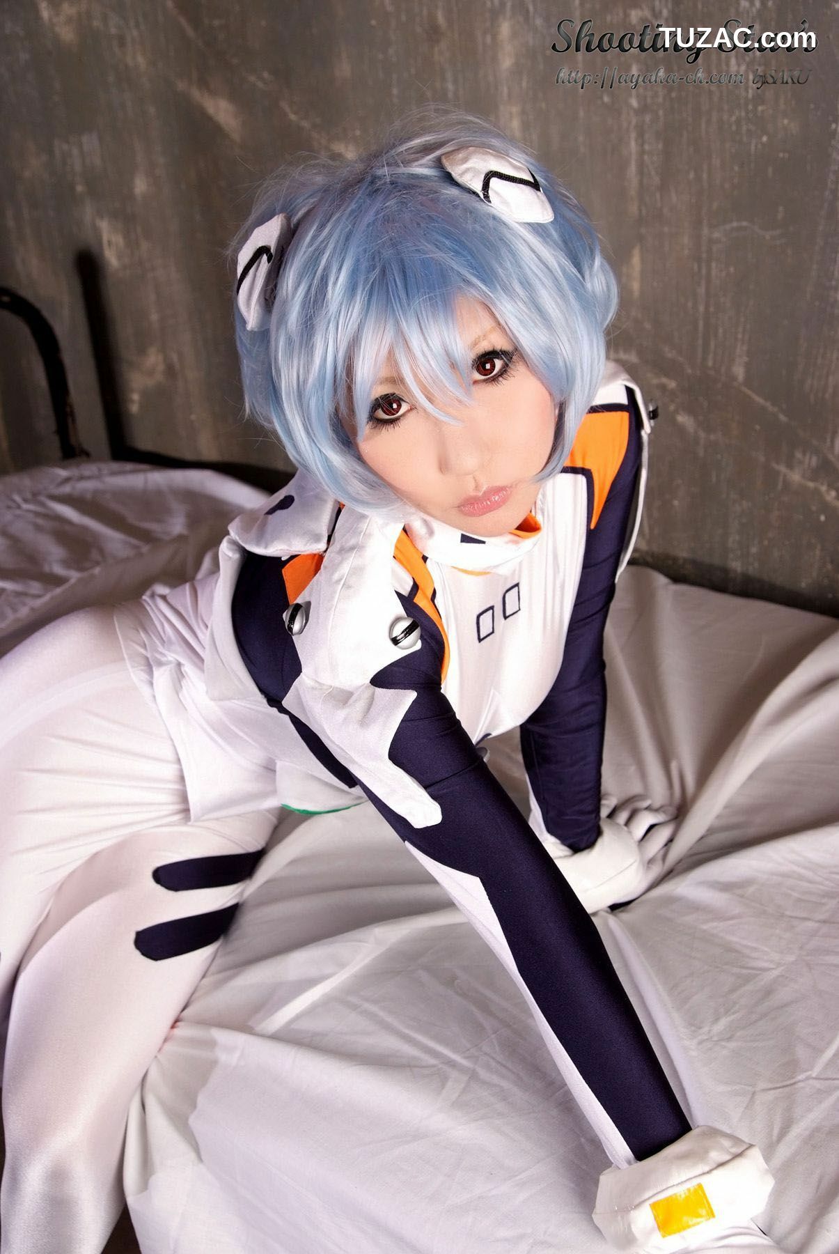 日本CosPlay_サク (绫香) 《Shinseiki Evangelion》Ayanami Rei 写真集[130P]