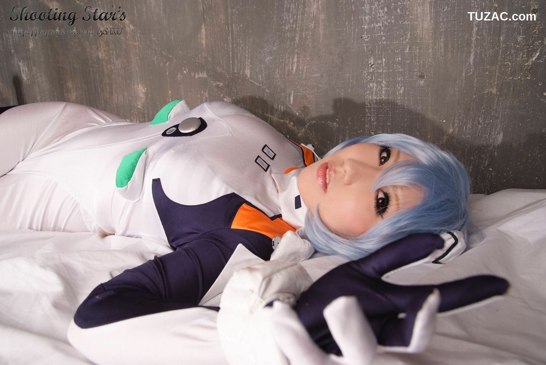 日本CosPlay_サク (绫香) 《Shinseiki Evangelion》Ayanami Rei 写真集[130P]
