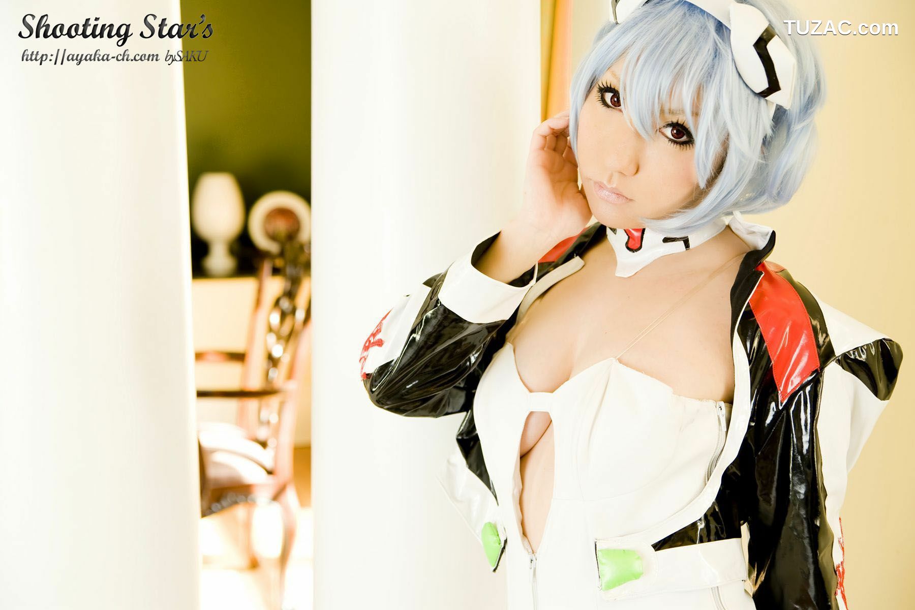 日本CosPlay_サク (绫香) 《Shinseiki Evangelion》Ayanami Rei 写真集[130P]