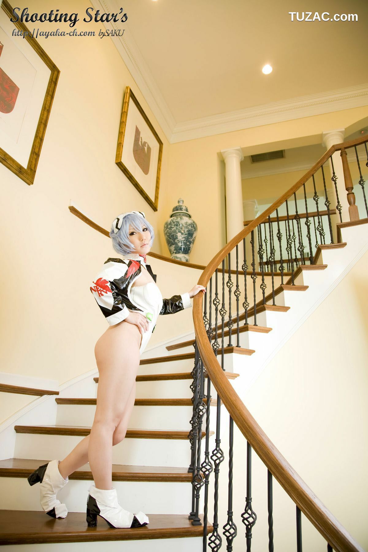 日本CosPlay_サク (绫香) 《Shinseiki Evangelion》Ayanami Rei 写真集[130P]