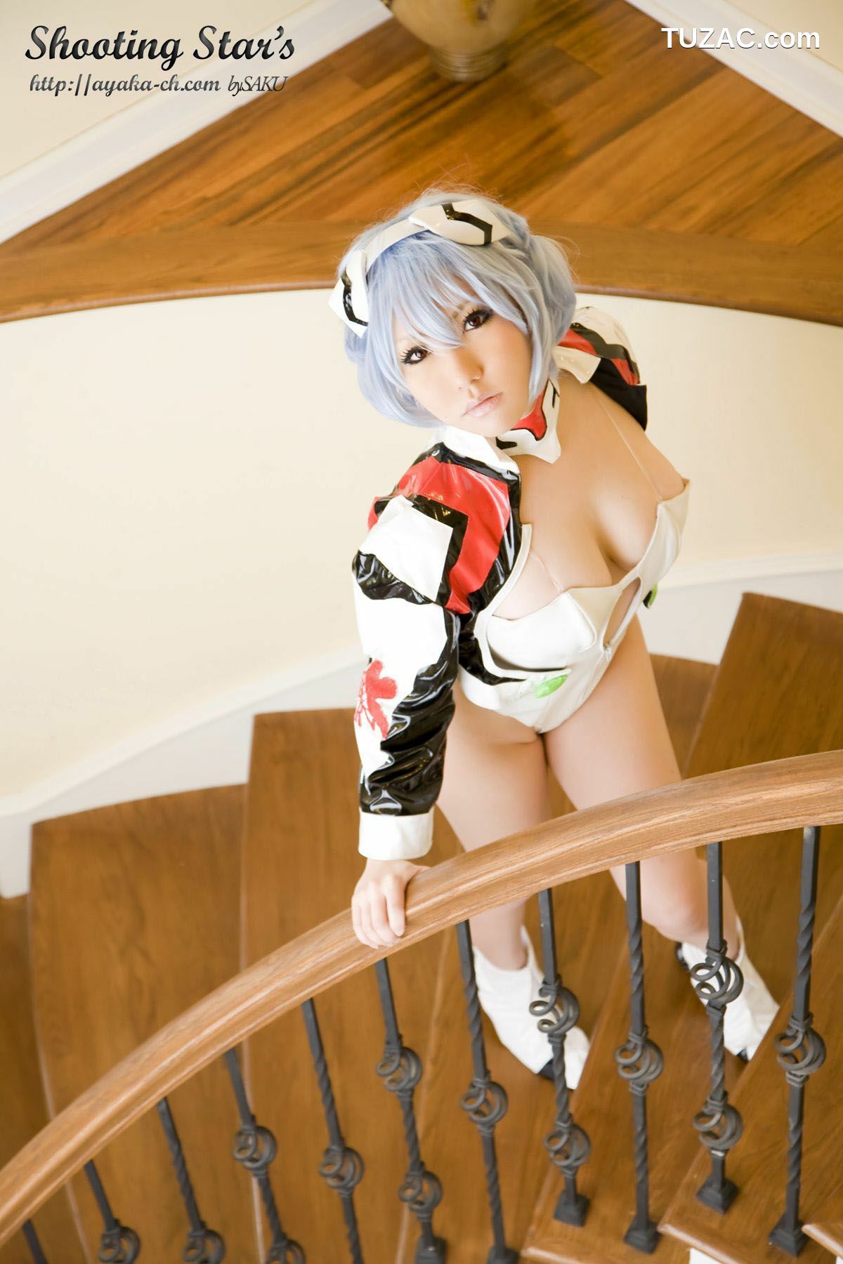 日本CosPlay_サク (绫香) 《Shinseiki Evangelion》Ayanami Rei 写真集[130P]
