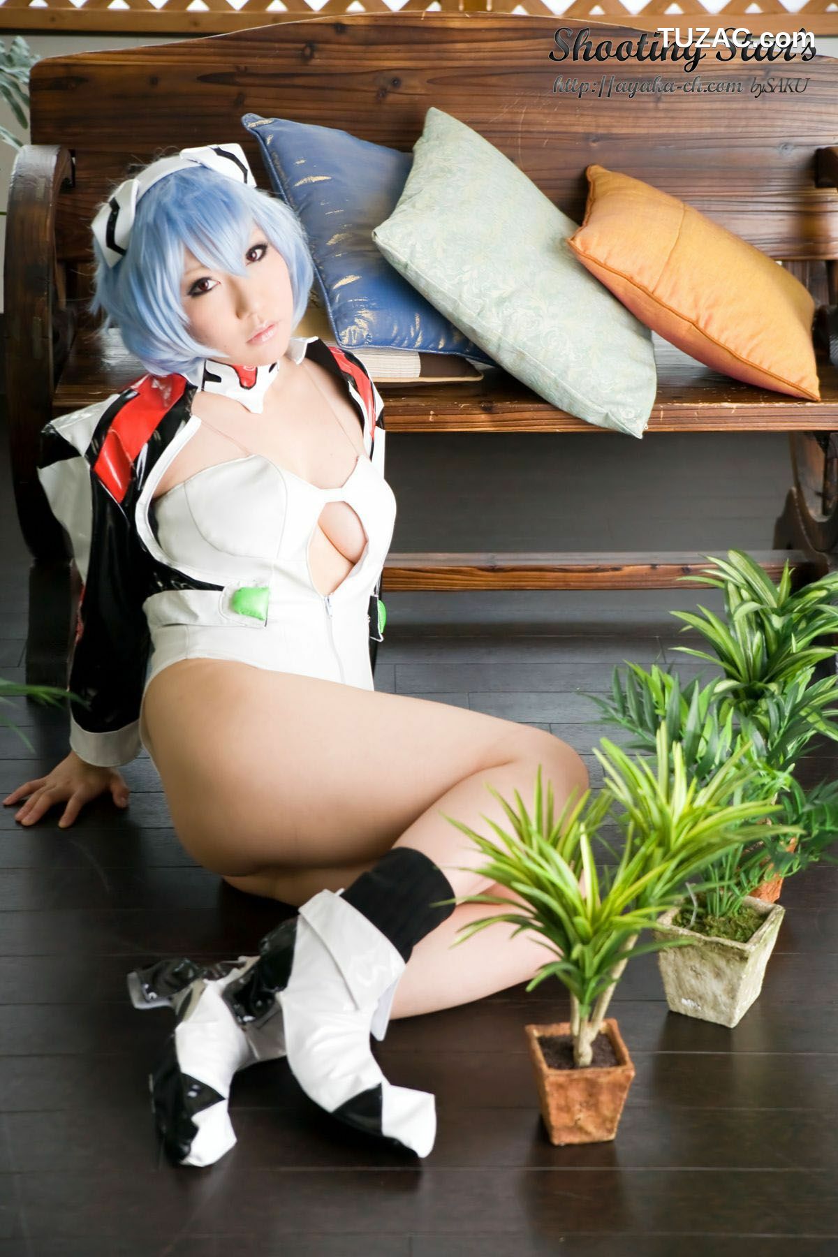 日本CosPlay_サク (绫香) 《Shinseiki Evangelion》Ayanami Rei 写真集[130P]