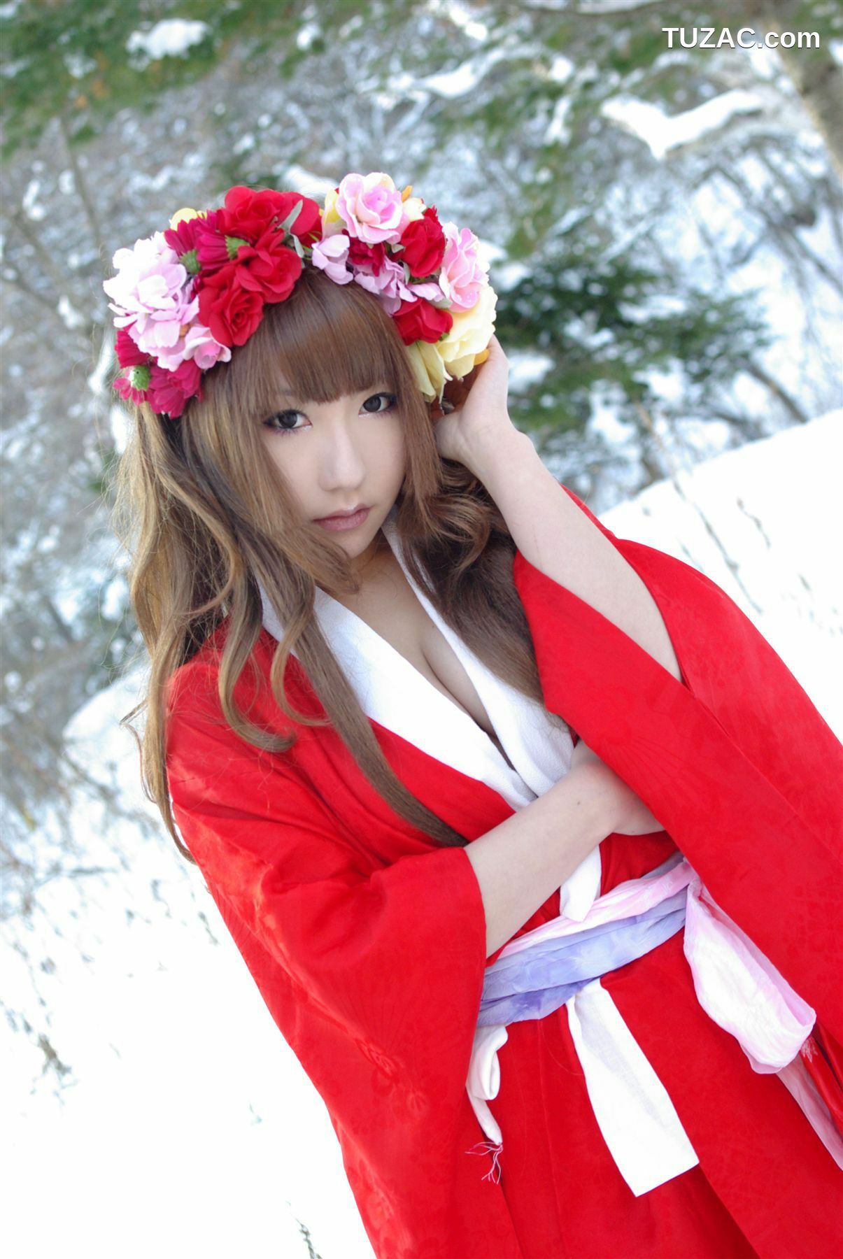 日本CosPlay_サク (绫香) 《霞んでく記憶の中に雪 貴方の為に祈つた》 写真集