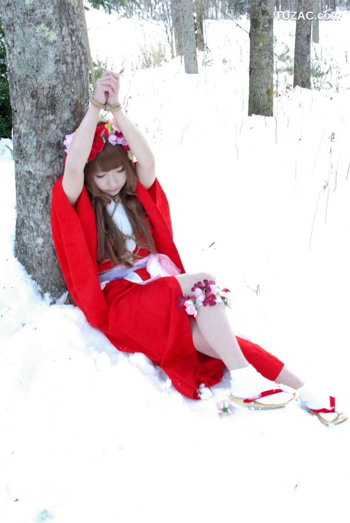 日本CosPlay_サク (绫香) 《霞んでく記憶の中に雪 貴方の為に祈つた》 写真集