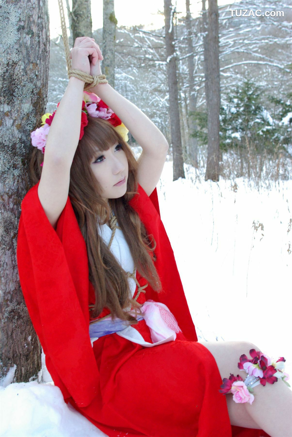 日本CosPlay_サク (绫香) 《霞んでく記憶の中に雪 貴方の為に祈つた》 写真集