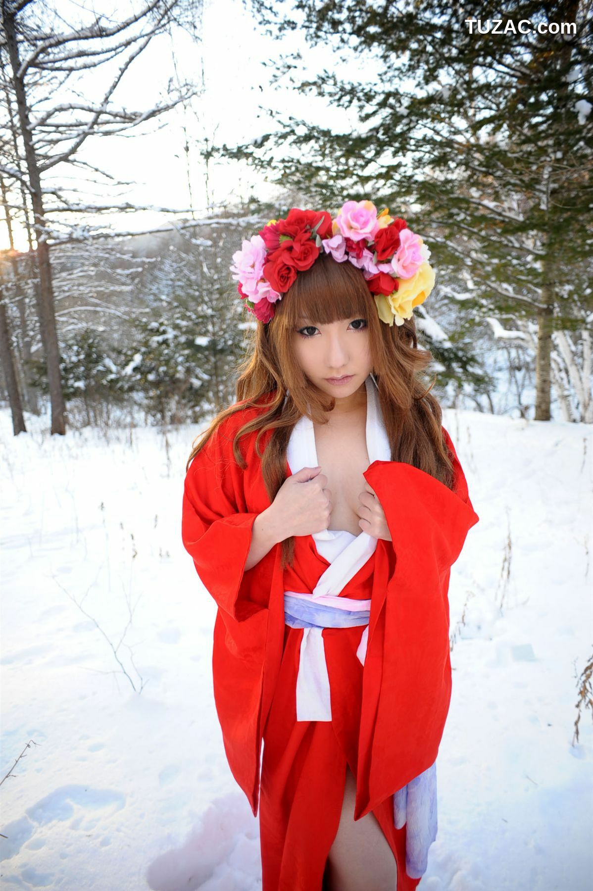 日本CosPlay_サク (绫香) 《霞んでく記憶の中に雪 貴方の為に祈つた》 写真集