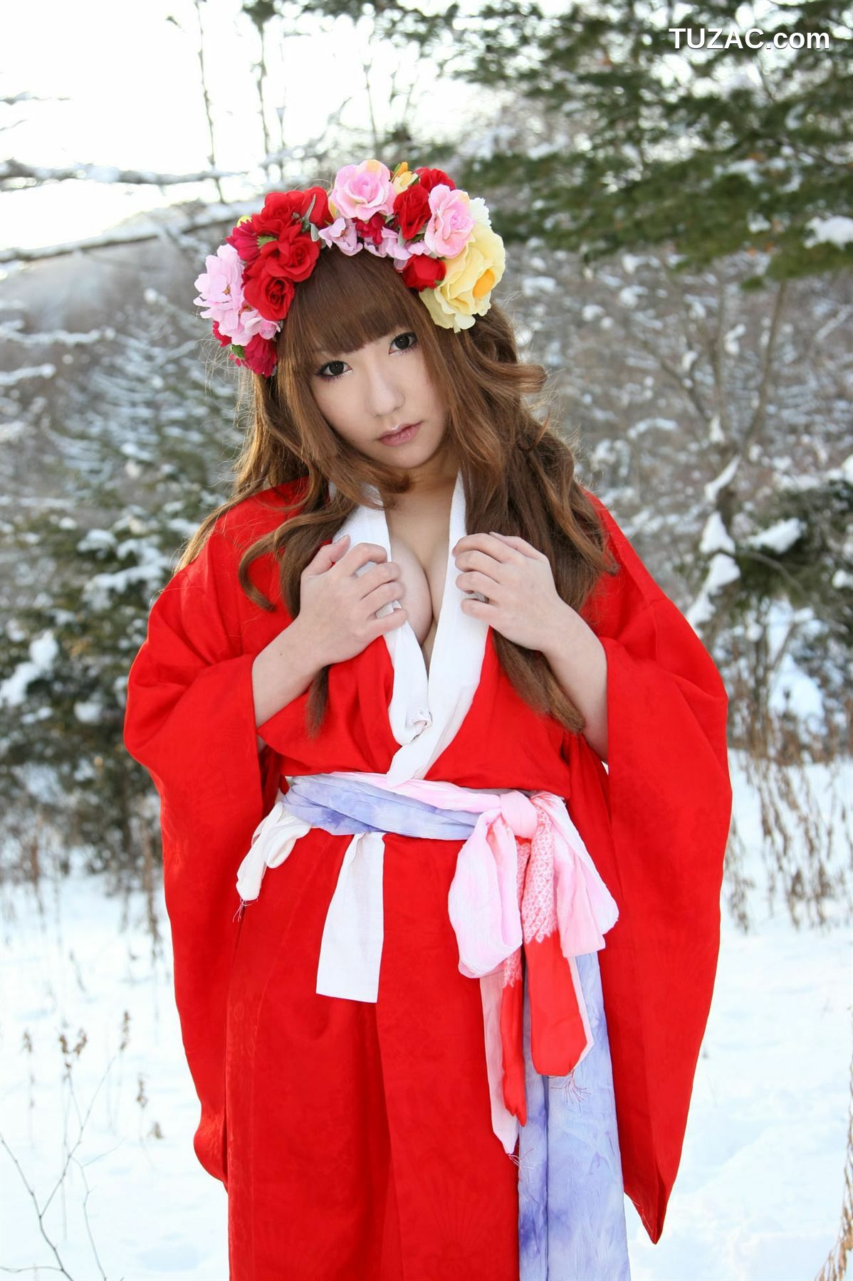 日本CosPlay_サク (绫香) 《霞んでく記憶の中に雪 貴方の為に祈つた》 写真集