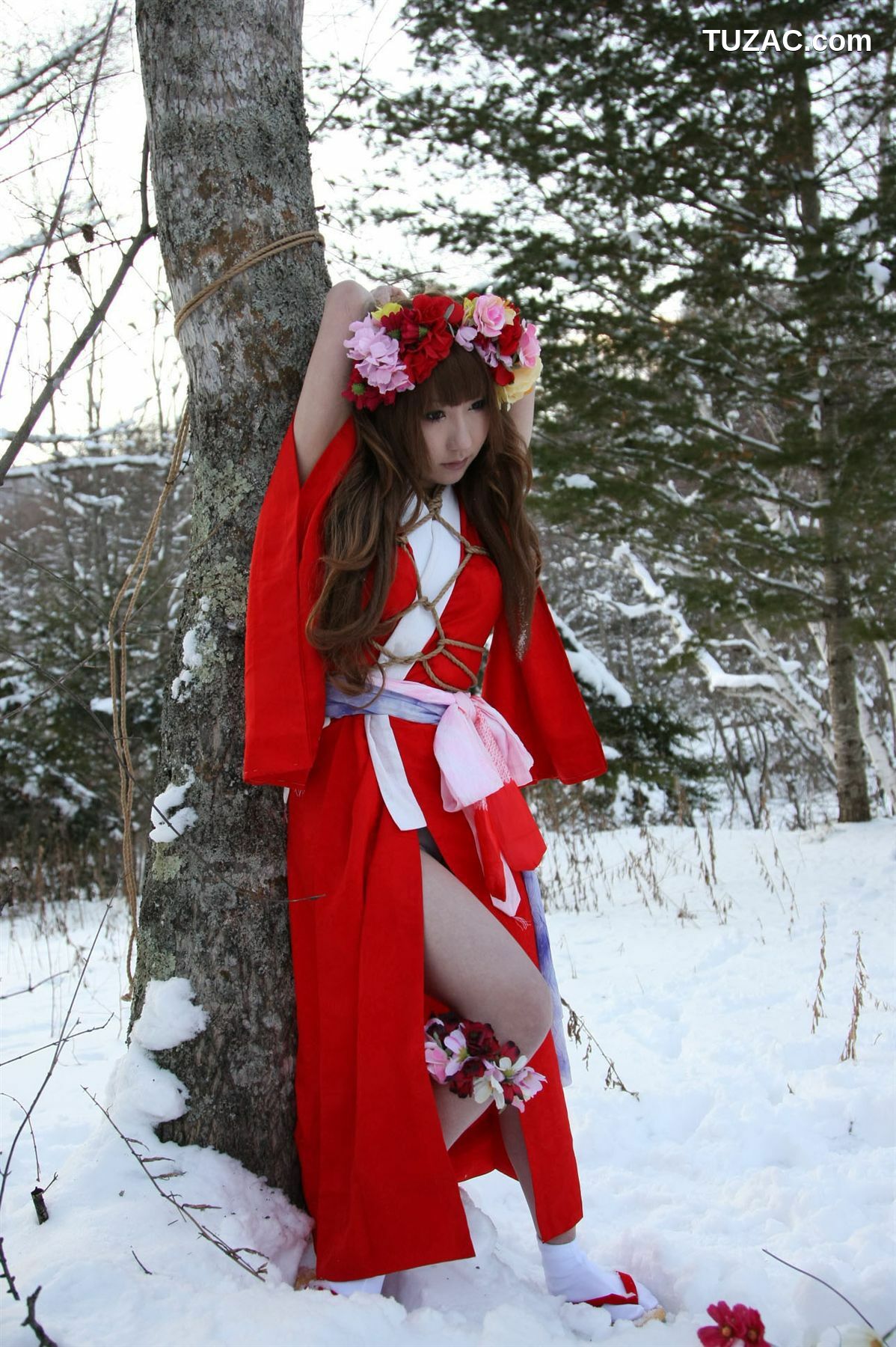 日本CosPlay_サク (绫香) 《霞んでく記憶の中に雪 貴方の為に祈つた》 写真集