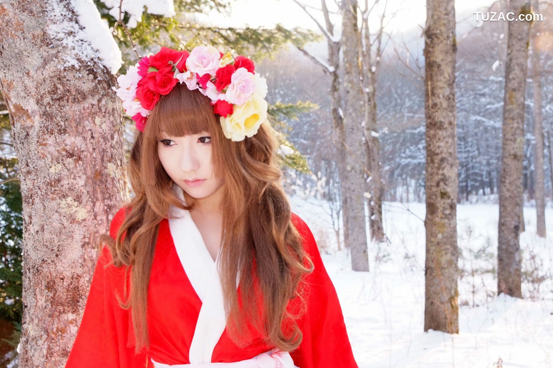 日本CosPlay_サク (绫香) 《霞んでく記憶の中に雪 貴方の為に祈つた》 写真集