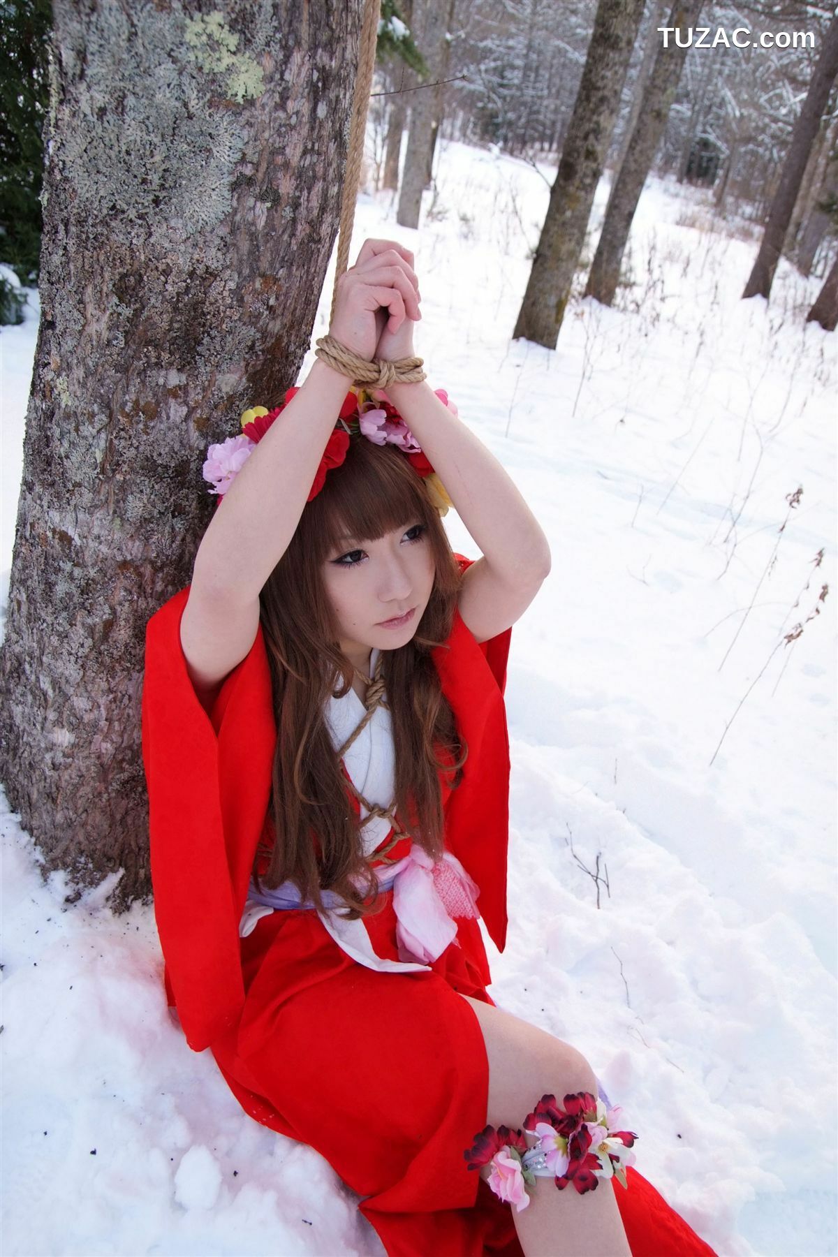 日本CosPlay_サク (绫香) 《霞んでく記憶の中に雪 貴方の為に祈つた》 写真集