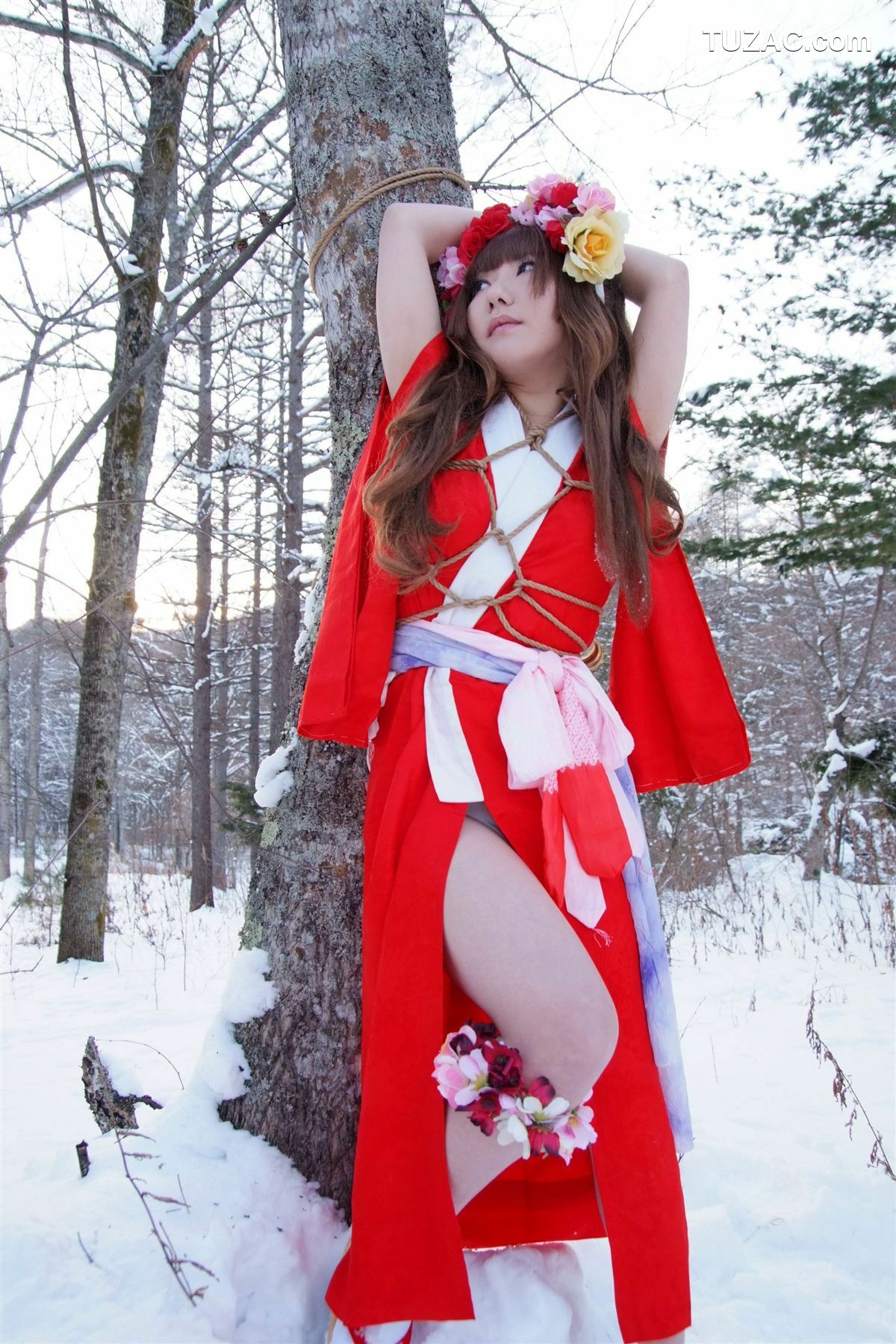 日本CosPlay_サク (绫香) 《霞んでく記憶の中に雪 貴方の為に祈つた》 写真集