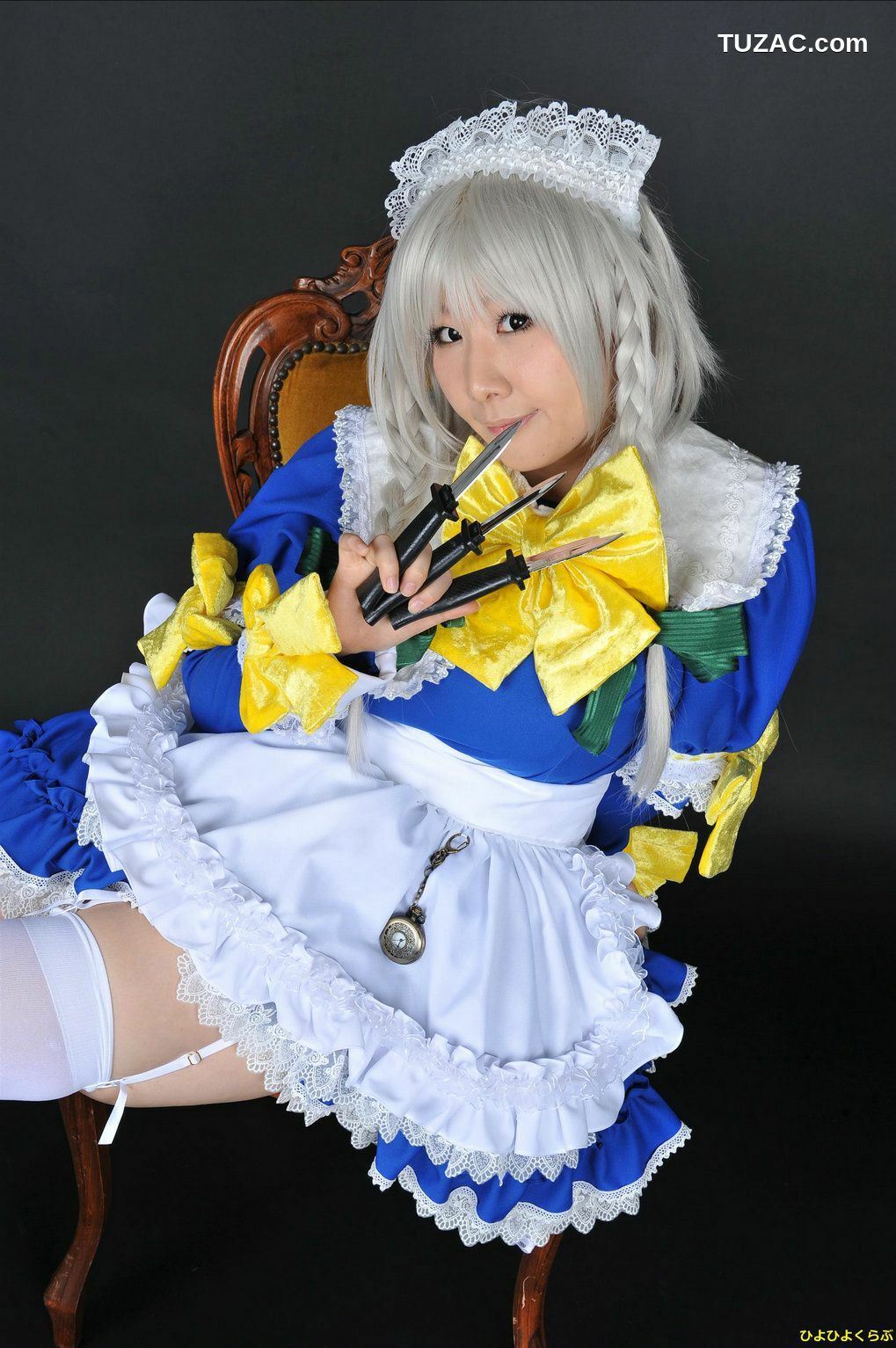 日本CosPlay_丹雫ひよ (Nishizuku Hiyo) 《東方Project》十六夜咲夜 写真集[100P]