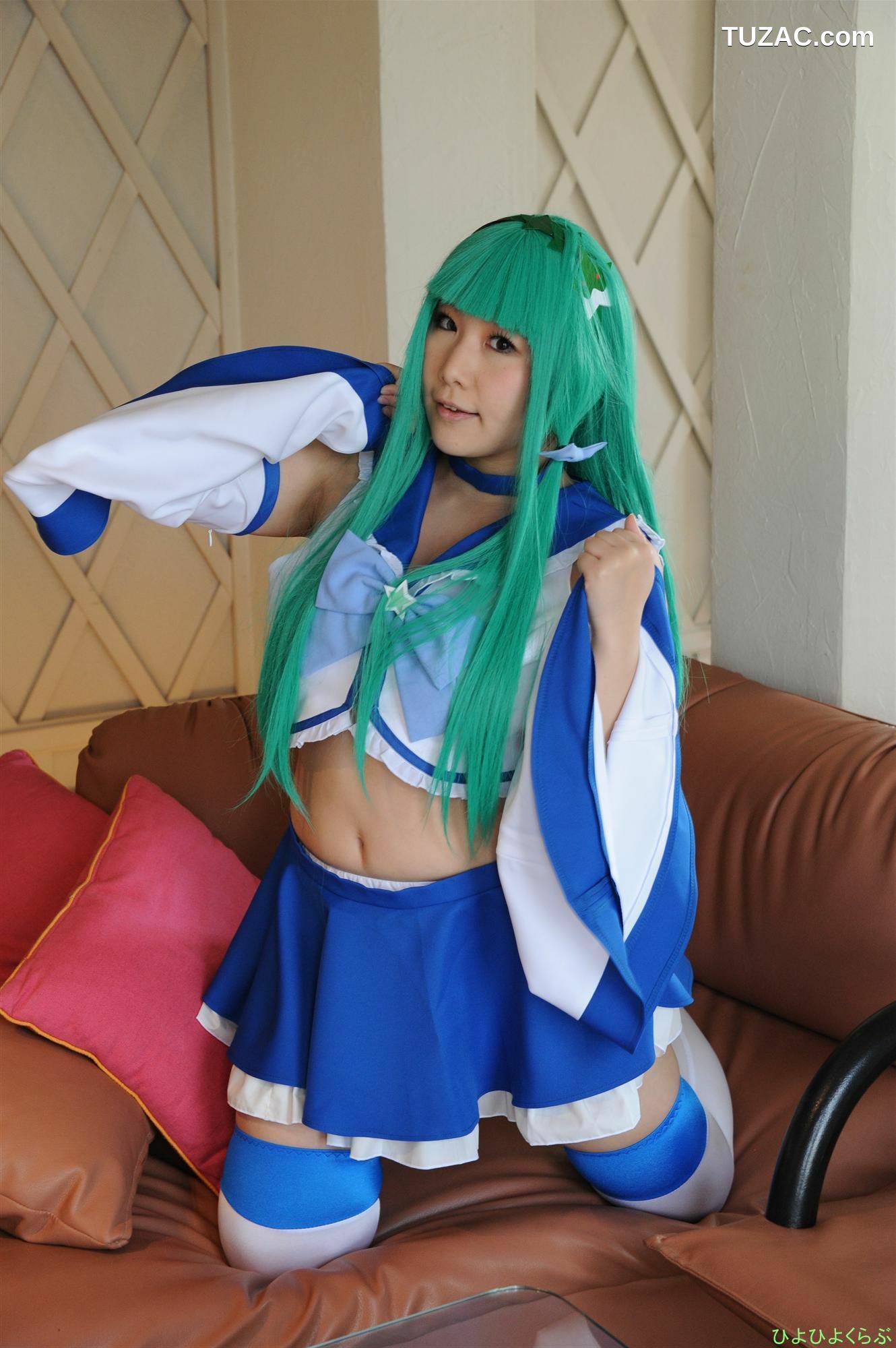 日本CosPlay_丹雫ひよ 《Touhou Project》Kochiya Sanae まじかるさなえちゃん  写真集[55P]