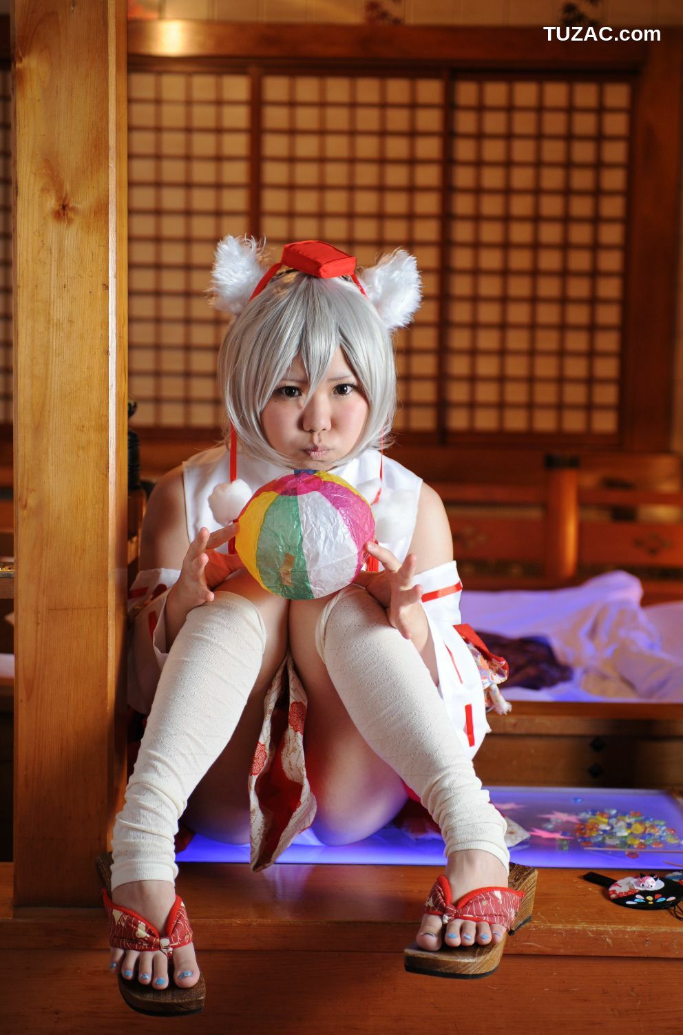 日本CosPlay_兎丘なこ《Touhou Project》Cirno+Inubashiri Momiji 写真集[80P]