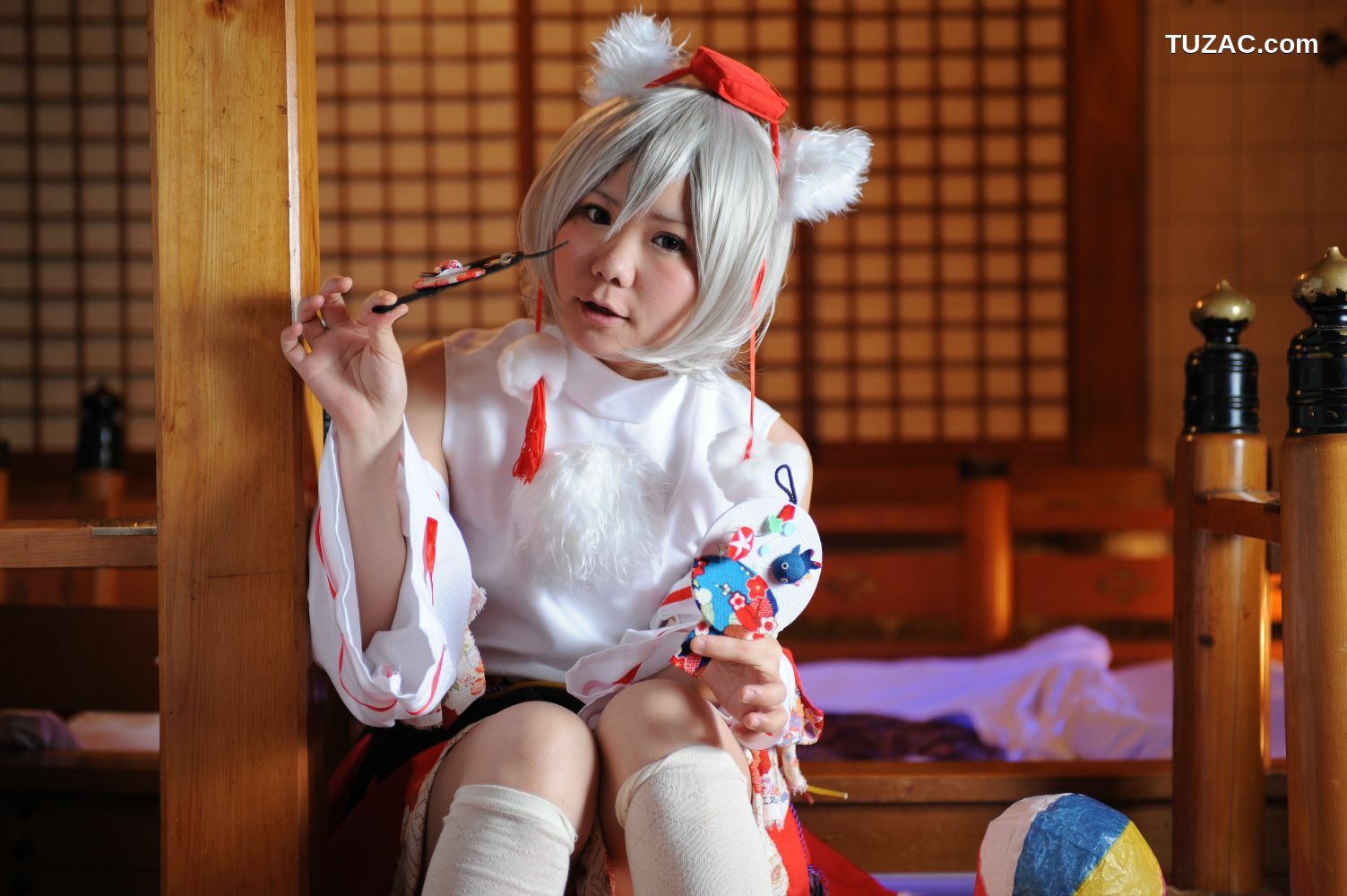 日本CosPlay_兎丘なこ《Touhou Project》Cirno+Inubashiri Momiji 写真集[80P]