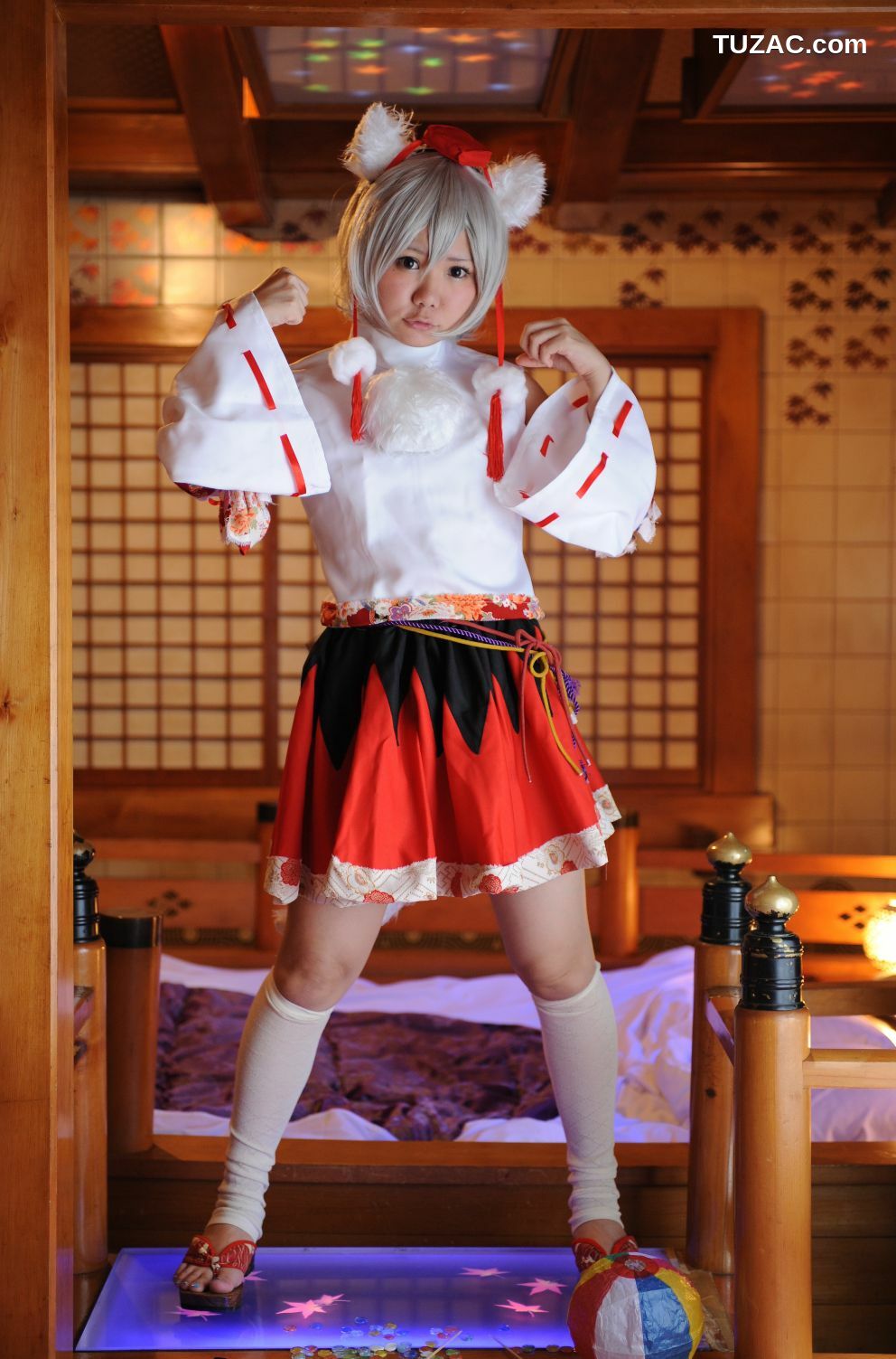 日本CosPlay_兎丘なこ《Touhou Project》Cirno+Inubashiri Momiji 写真集[80P]