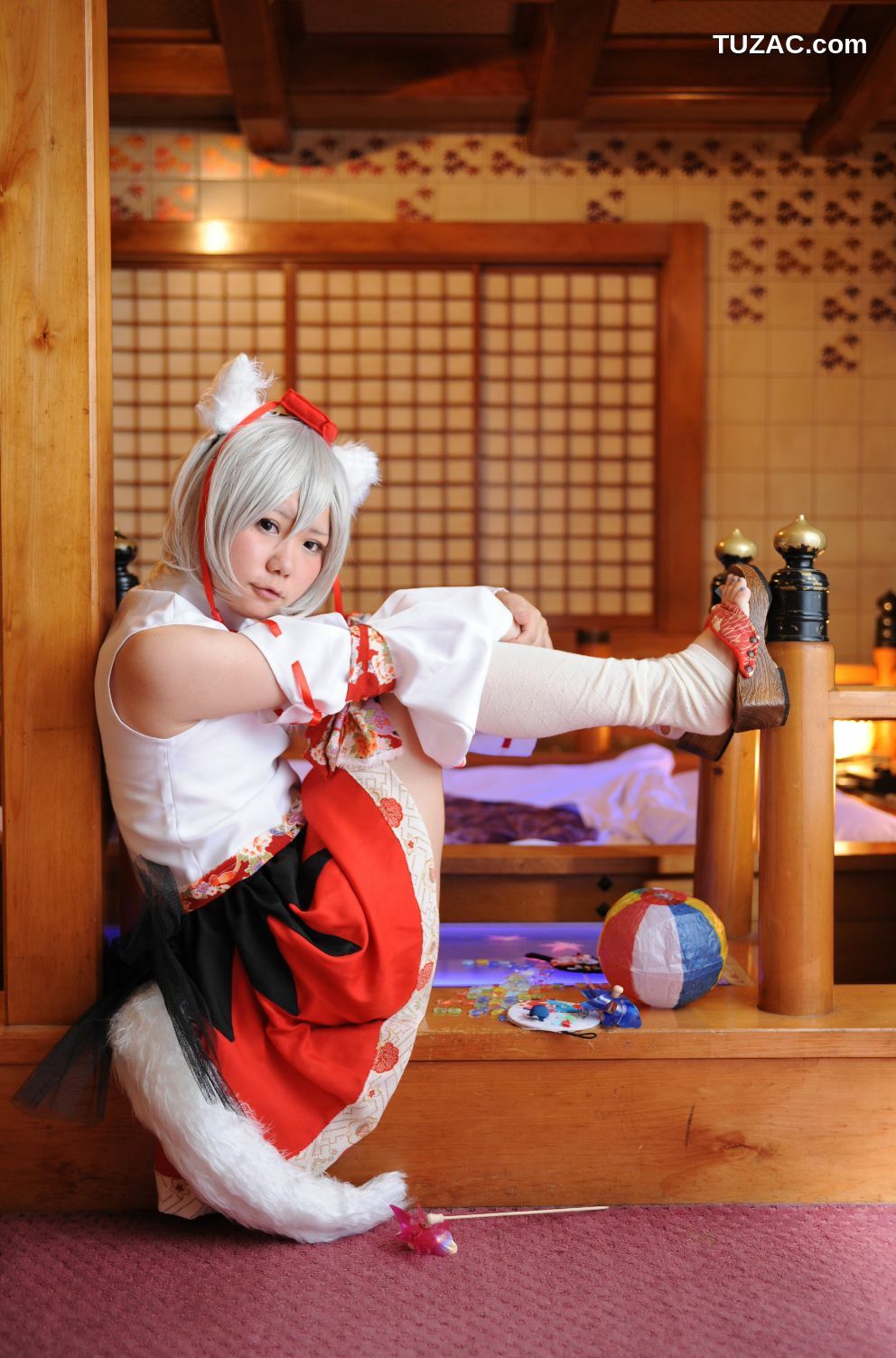 日本CosPlay_兎丘なこ《Touhou Project》Cirno+Inubashiri Momiji 写真集[80P]