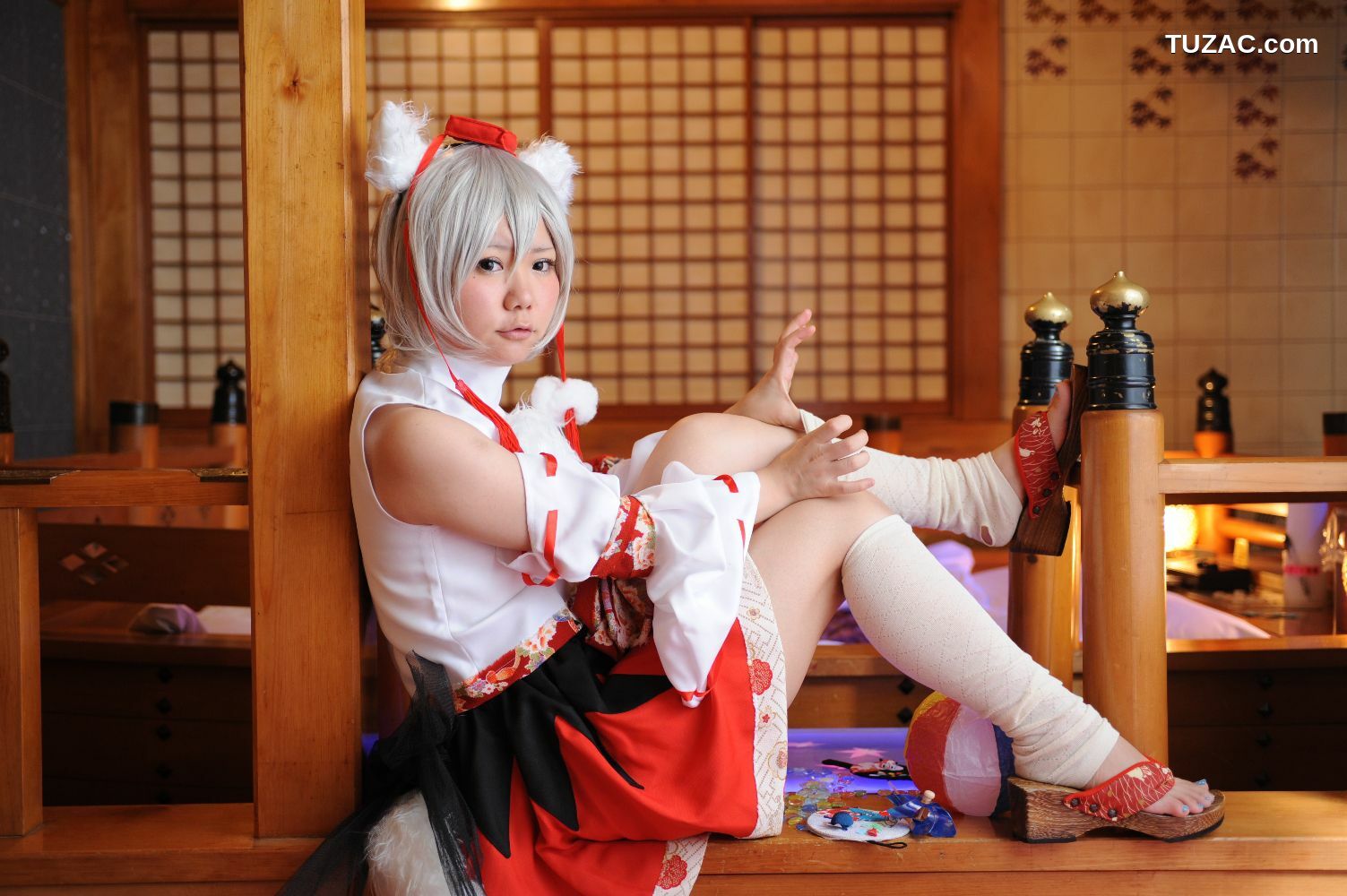 日本CosPlay_兎丘なこ《Touhou Project》Cirno+Inubashiri Momiji 写真集[80P]