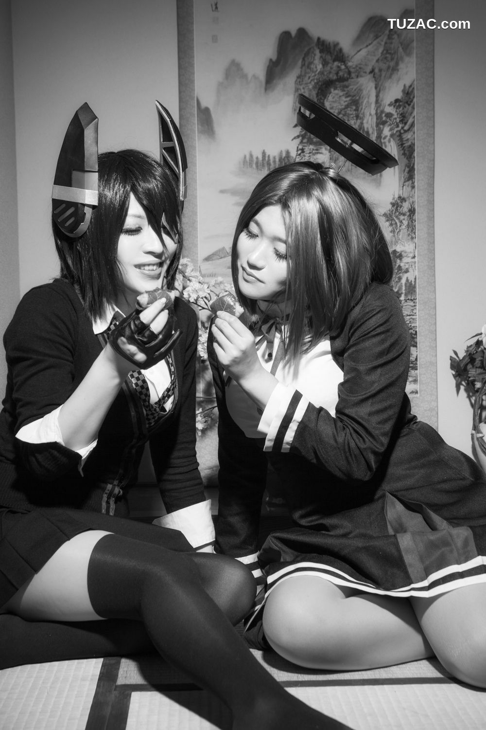 日本CosPlay_太宰ガロ&amp;Usagi 《Kantai Collection》Tenryu+Tatsuta 写真集[100P]