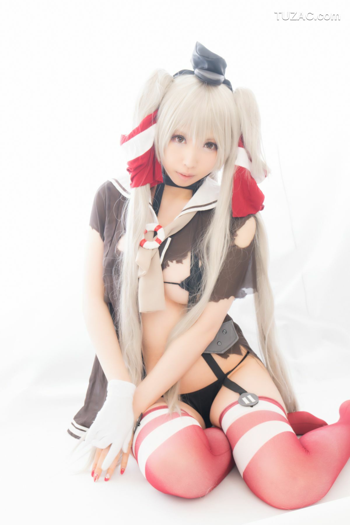 日本CosPlay_桃色れく (Momoiro Reku) 《Kantai Collection》Amatsukaze(天津風) 写真集[100P]