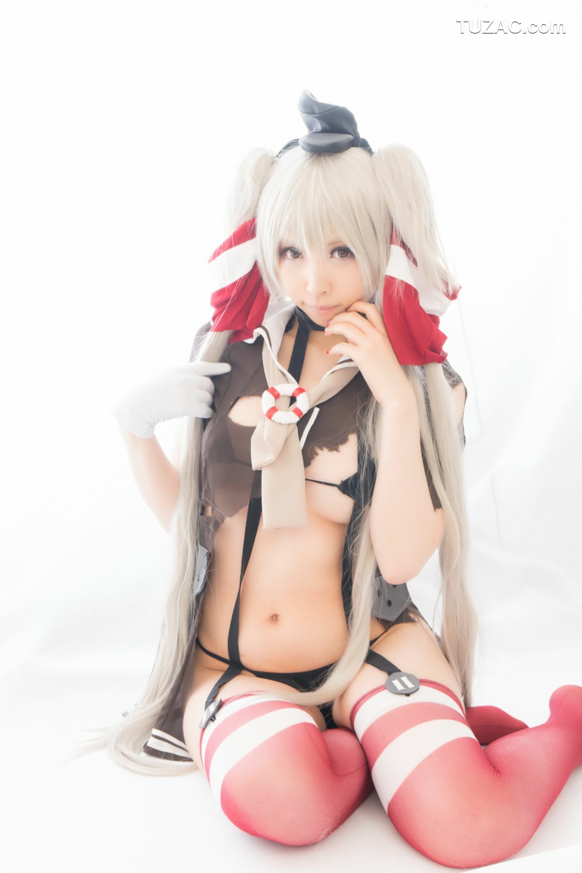 日本CosPlay_桃色れく (Momoiro Reku) 《Kantai Collection》Amatsukaze(天津風) 写真集[100P]