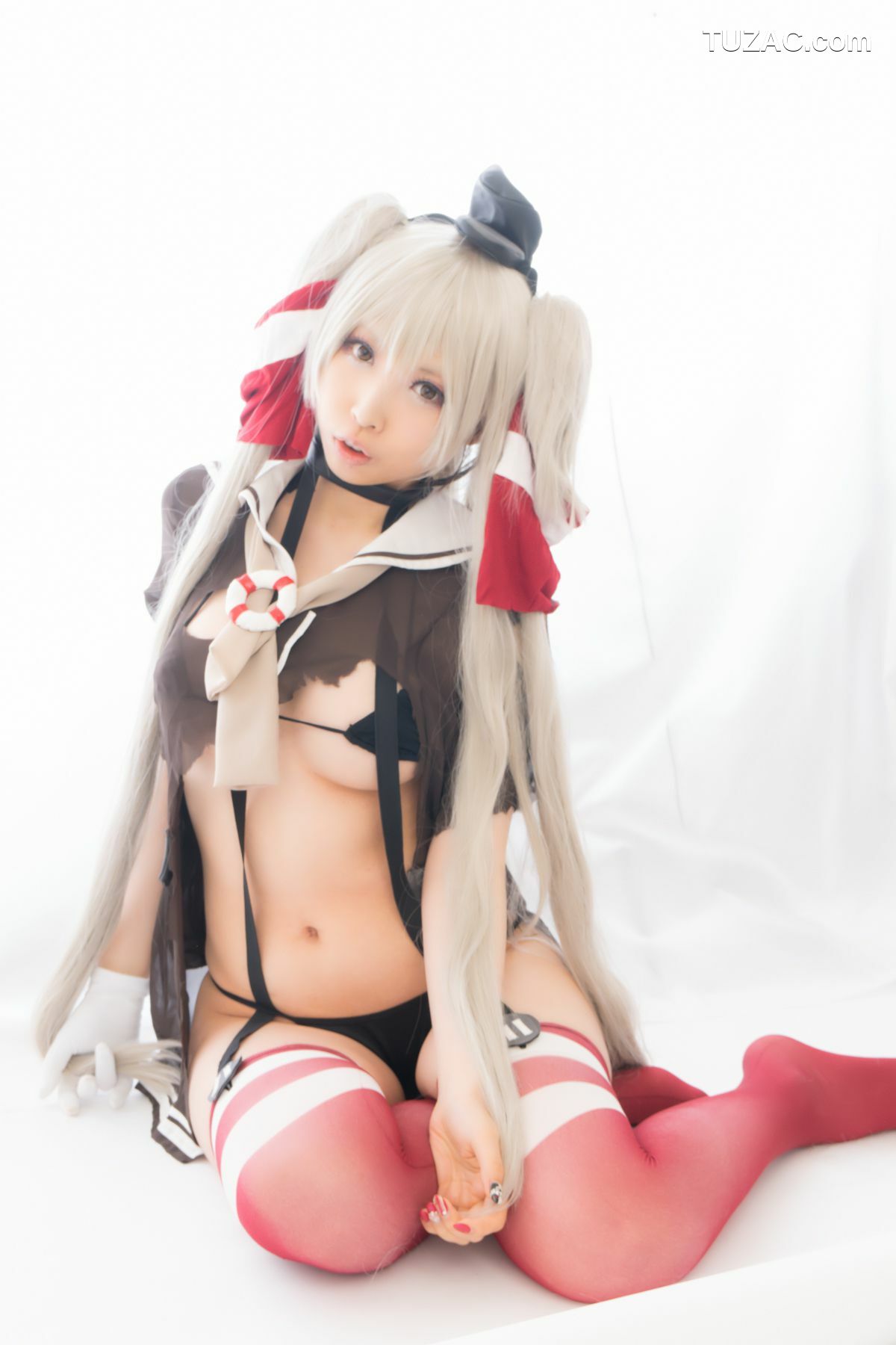 日本CosPlay_桃色れく (Momoiro Reku) 《Kantai Collection》Amatsukaze(天津風) 写真集[100P]