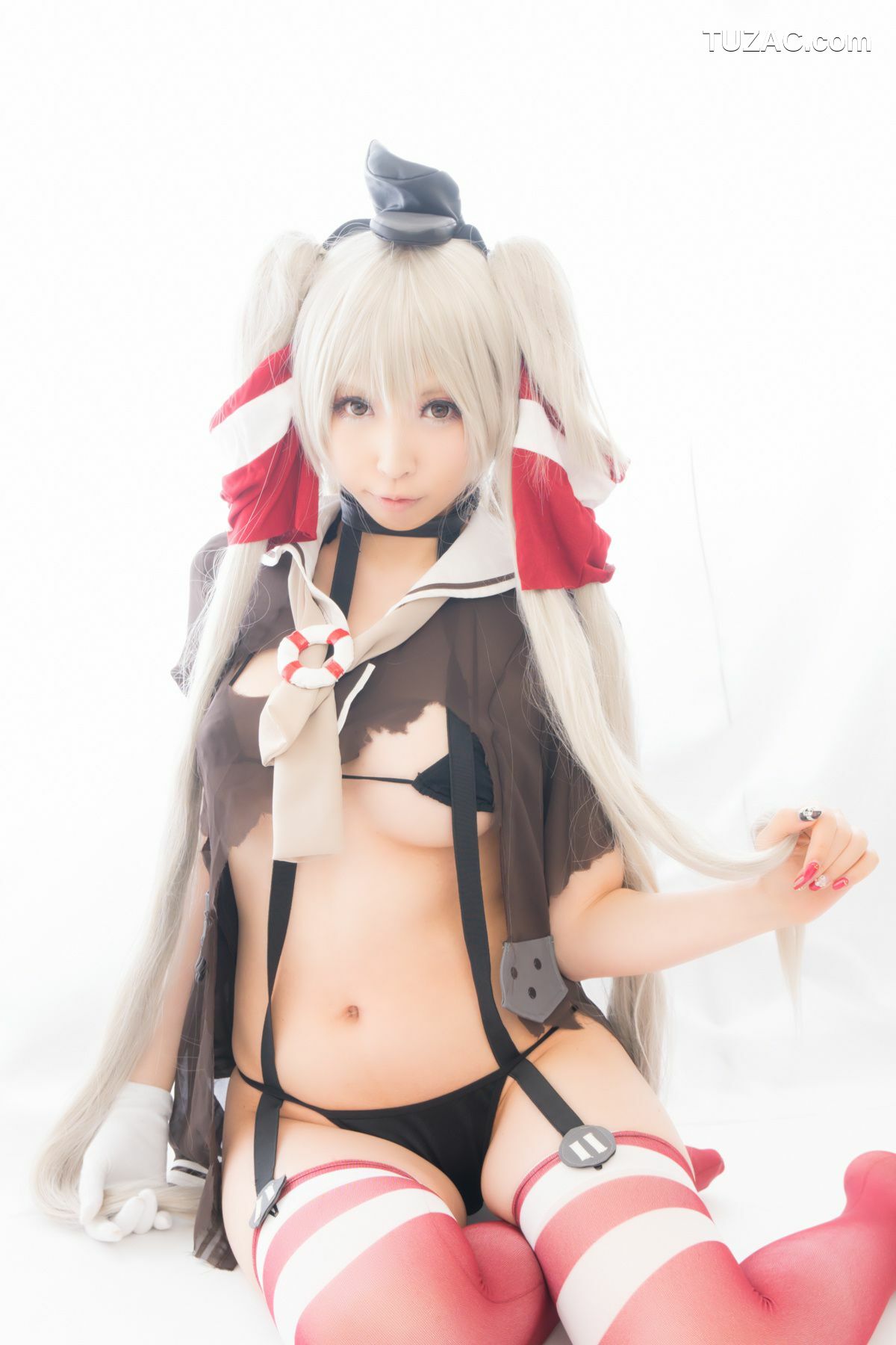 日本CosPlay_桃色れく (Momoiro Reku) 《Kantai Collection》Amatsukaze(天津風) 写真集[100P]