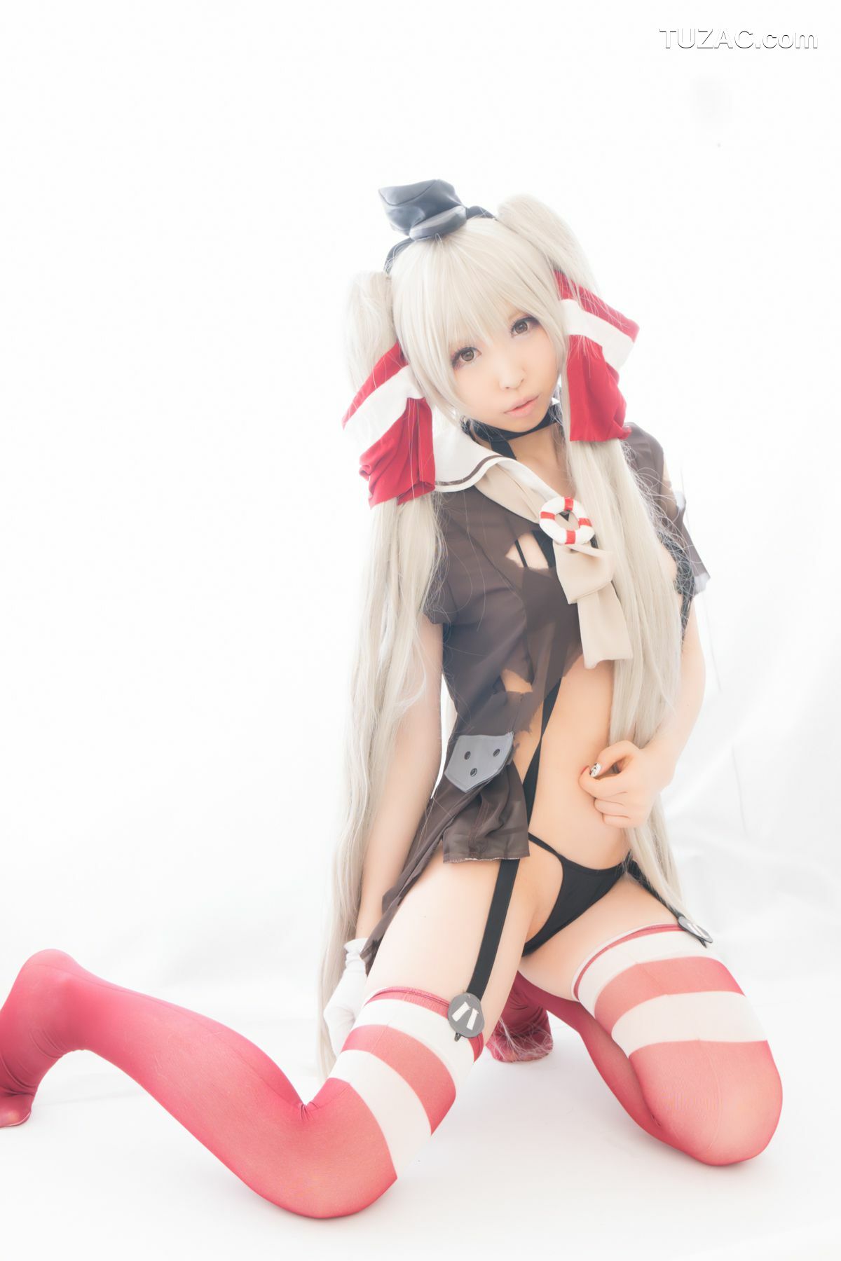 日本CosPlay_桃色れく (Momoiro Reku) 《Kantai Collection》Amatsukaze(天津風) 写真集[100P]