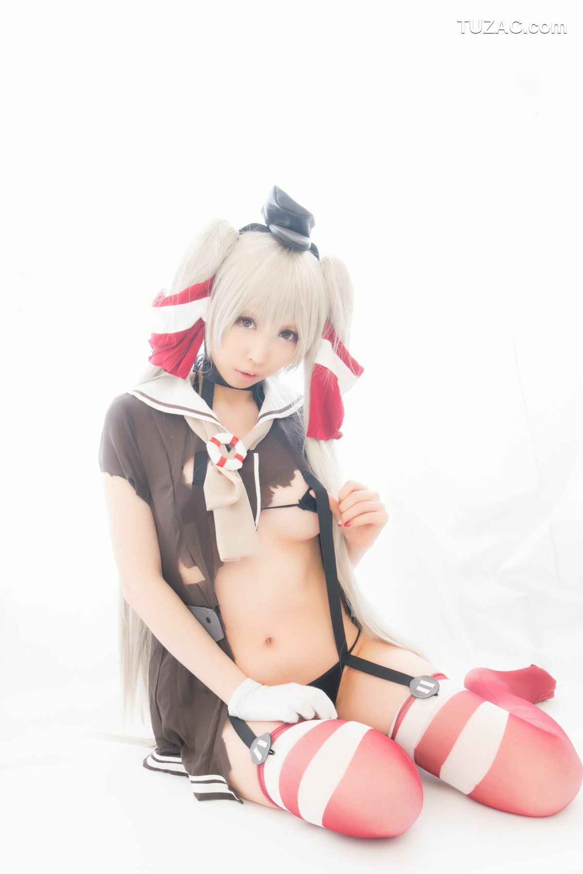 日本CosPlay_桃色れく (Momoiro Reku) 《Kantai Collection》Amatsukaze(天津風) 写真集[100P]