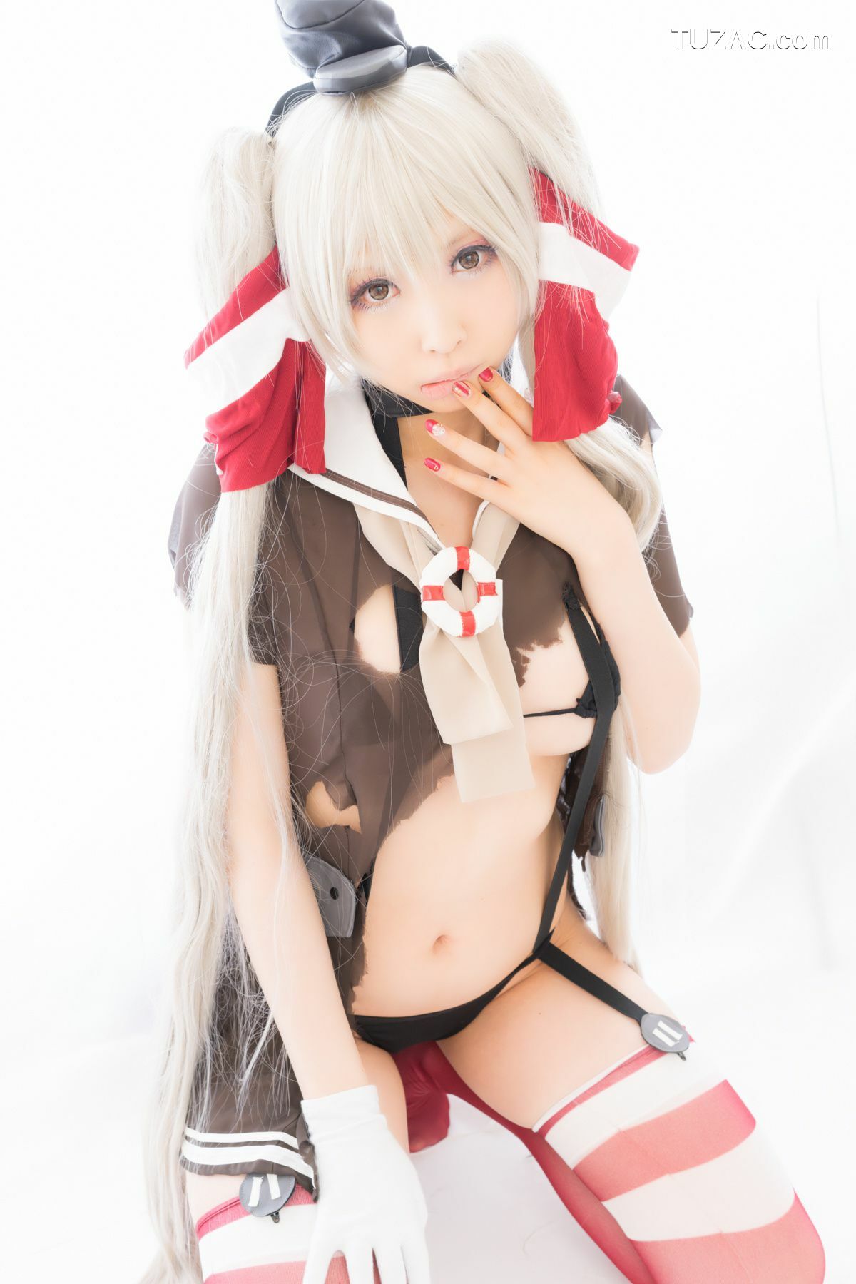 日本CosPlay_桃色れく (Momoiro Reku) 《Kantai Collection》Amatsukaze(天津風) 写真集[100P]