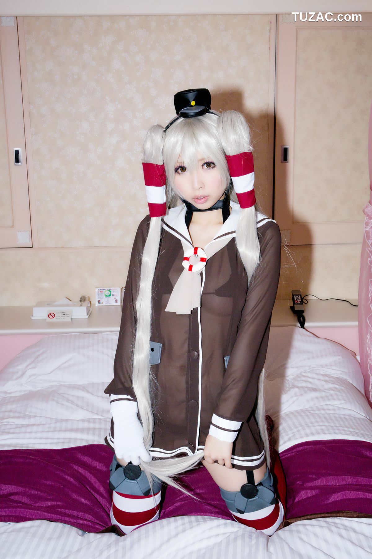 日本CosPlay_桃色れく (Momoiro Reku) 《Kantai Collection》Amatsukaze(天津風) 写真集[100P]