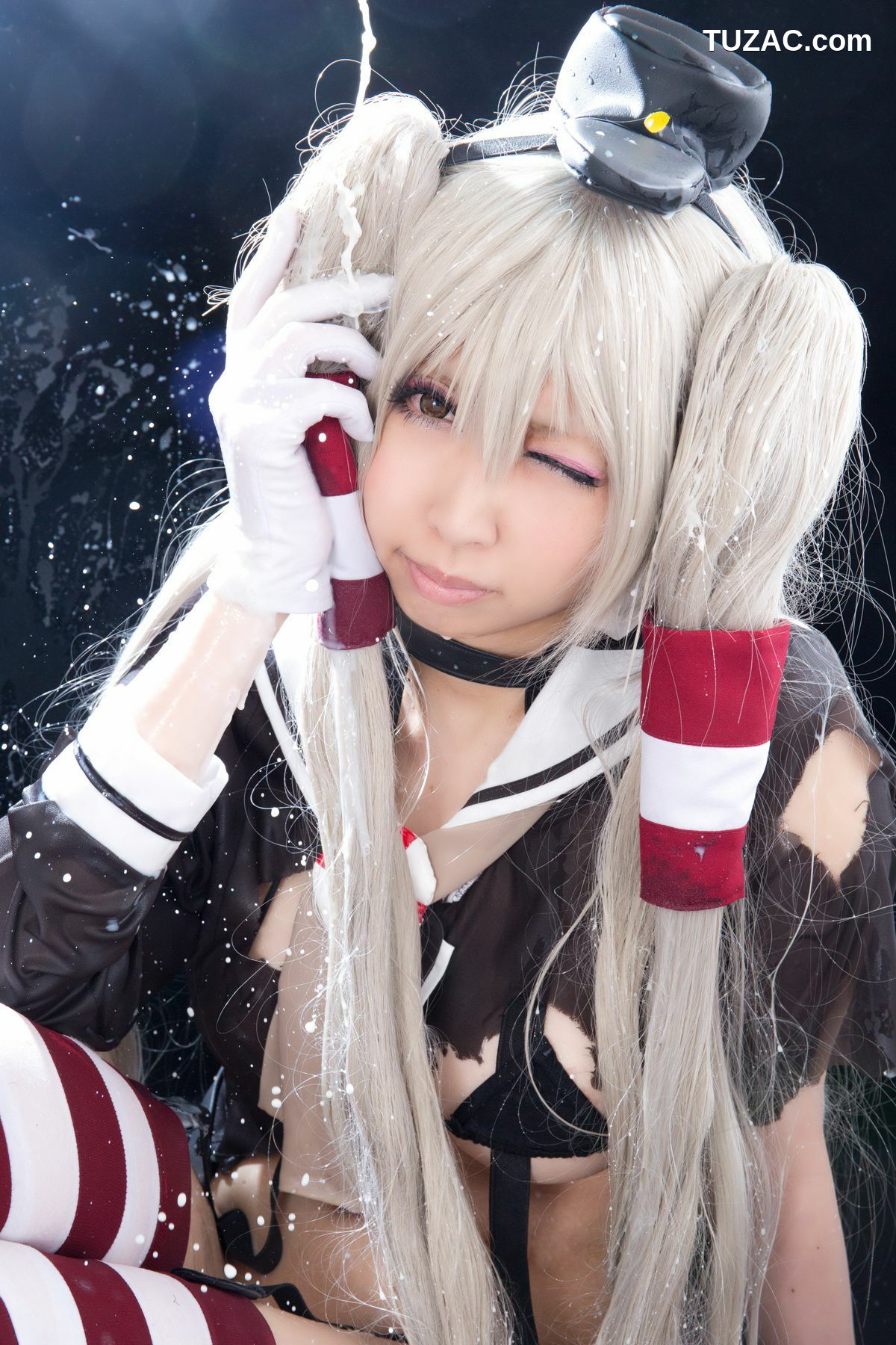 日本CosPlay_桃色れく (Momoiro Reku) 《Kantai Collection》Amatsukaze(天津風) 写真集[100P]