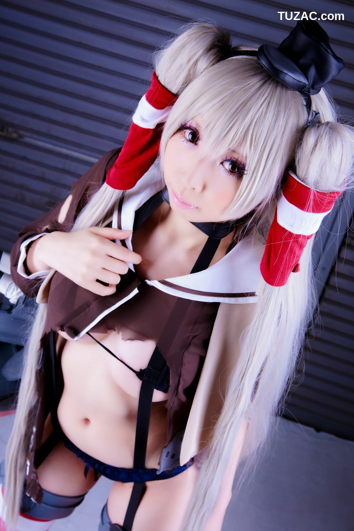 日本CosPlay_桃色れく (Momoiro Reku) 《Kantai Collection》Amatsukaze(天津風) 写真集[100P]