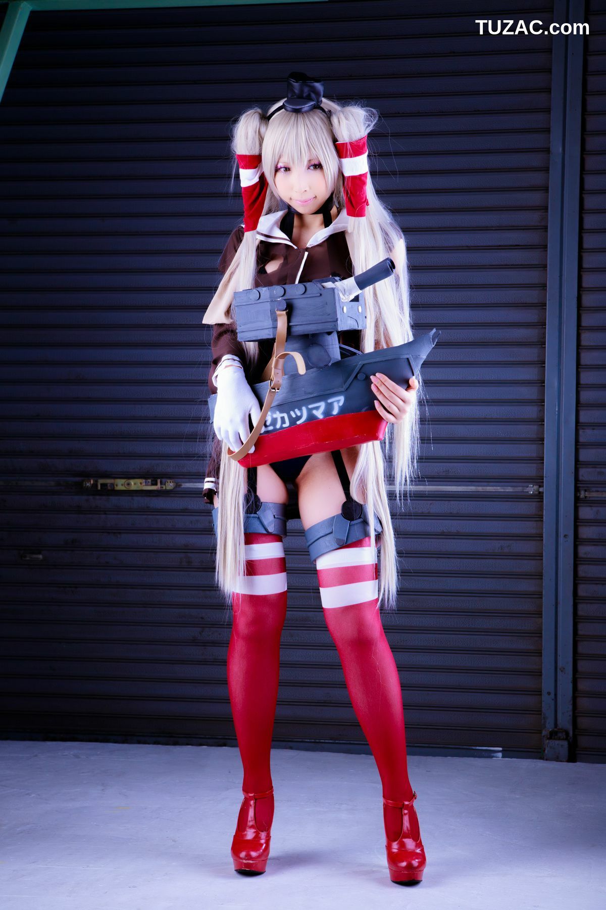 日本CosPlay_桃色れく (Momoiro Reku) 《Kantai Collection》Amatsukaze(天津風) 写真集[100P]