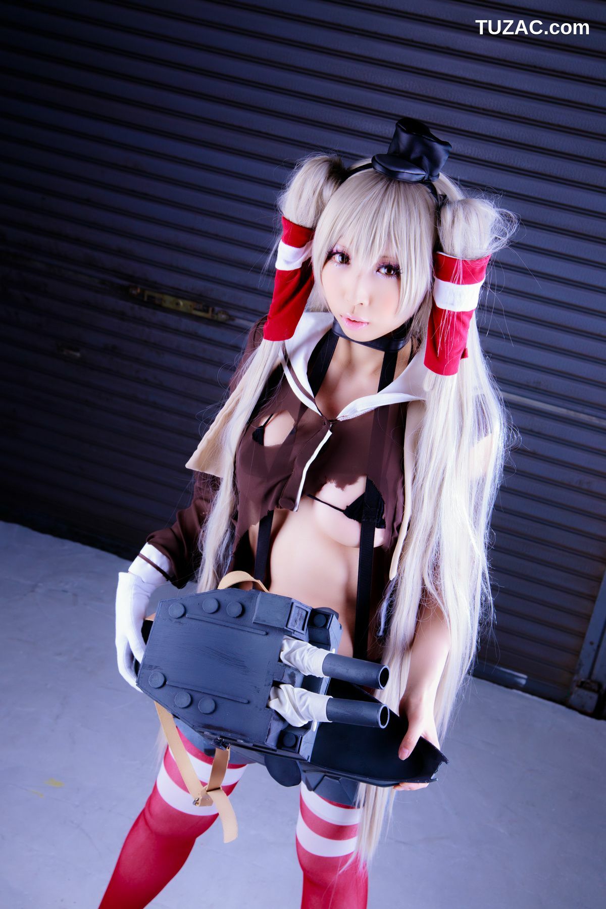 日本CosPlay_桃色れく (Momoiro Reku) 《Kantai Collection》Amatsukaze(天津風) 写真集[100P]