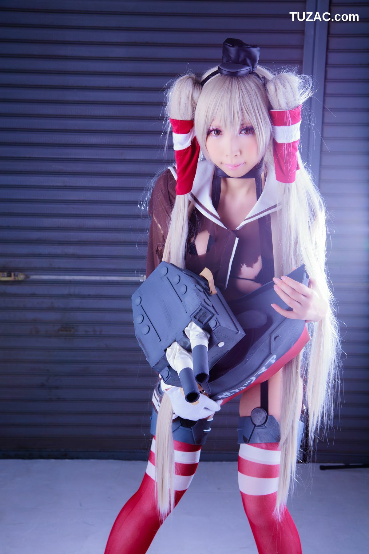 日本CosPlay_桃色れく (Momoiro Reku) 《Kantai Collection》Amatsukaze(天津風) 写真集[100P]