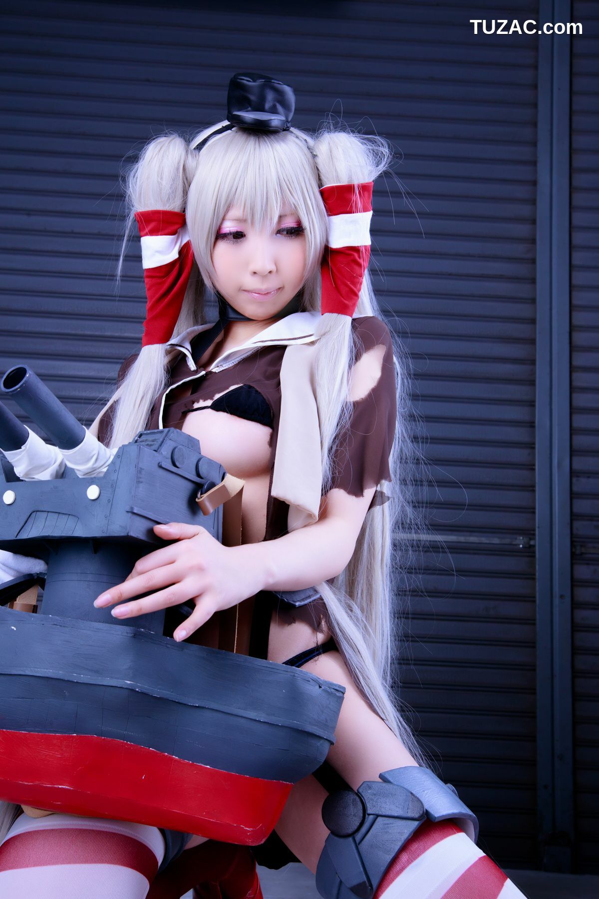 日本CosPlay_桃色れく (Momoiro Reku) 《Kantai Collection》Amatsukaze(天津風) 写真集[100P]